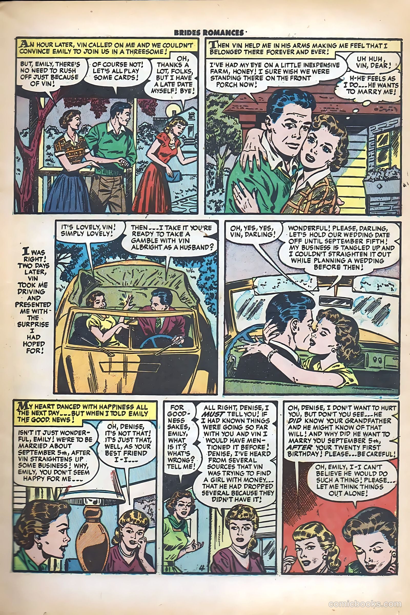 Brides Romances #8 (1954) — page 15 of 36