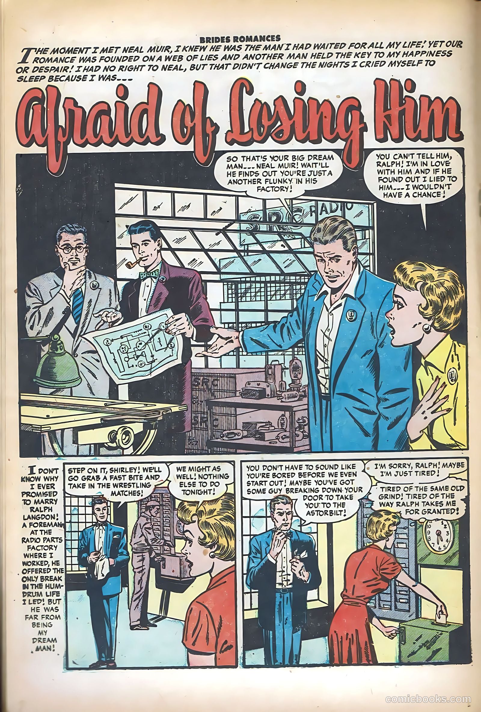 Brides Romances #8 (1954) — page 18 of 36