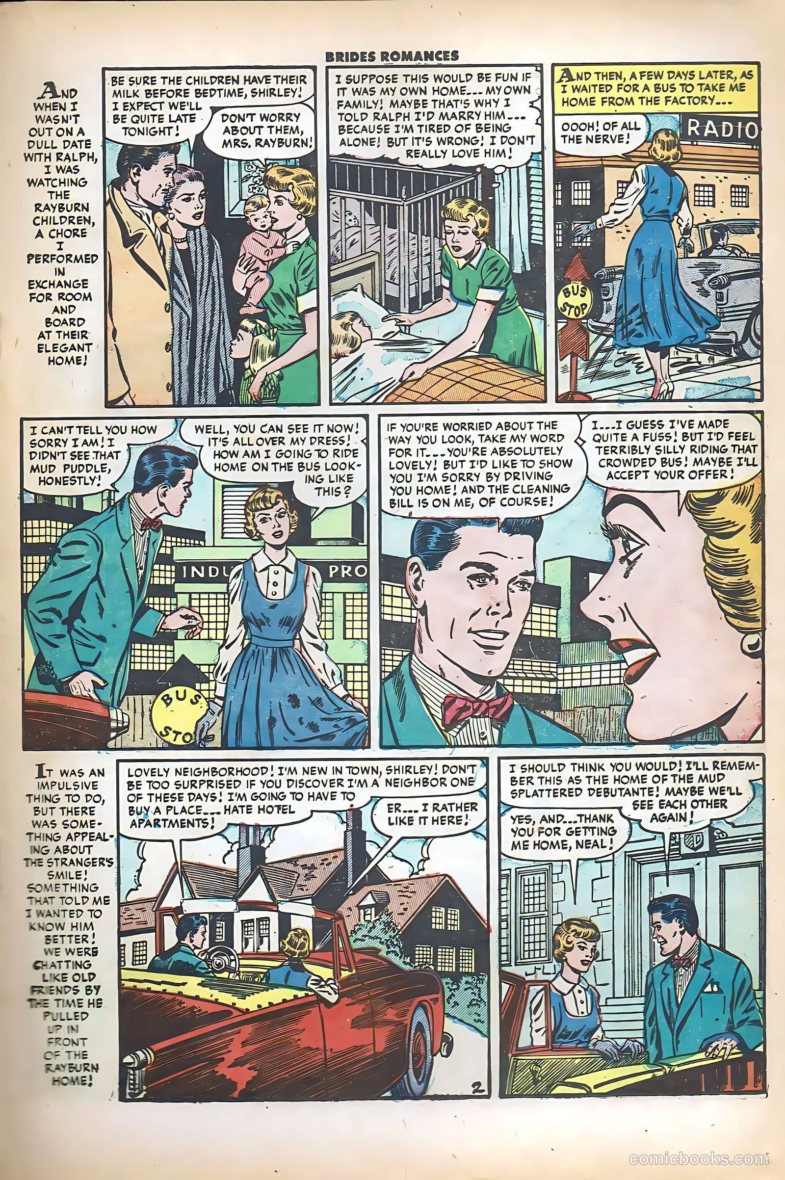 Brides Romances #8 (1954) — page 19 of 36