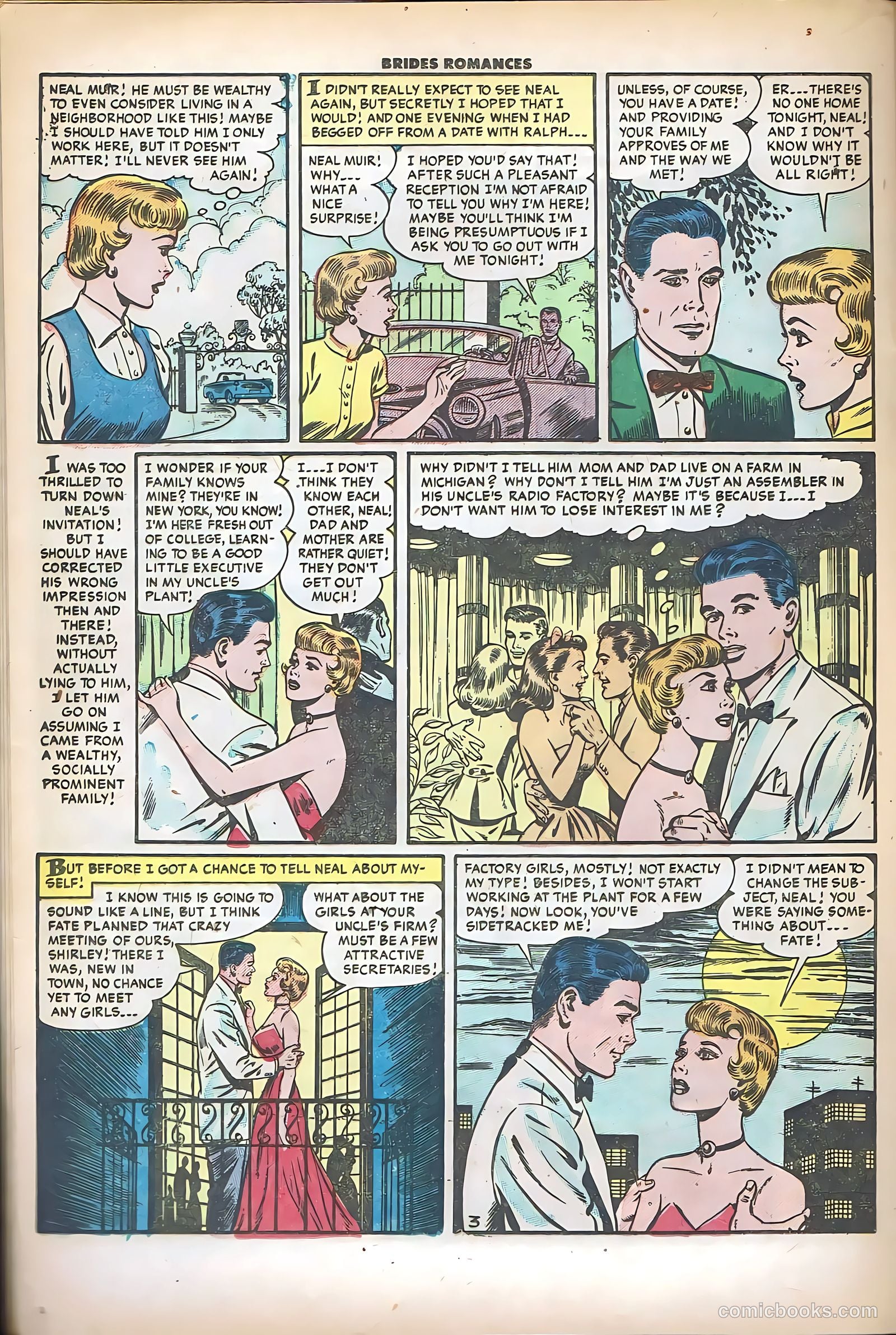 Brides Romances #8 (1954) — page 20 of 36