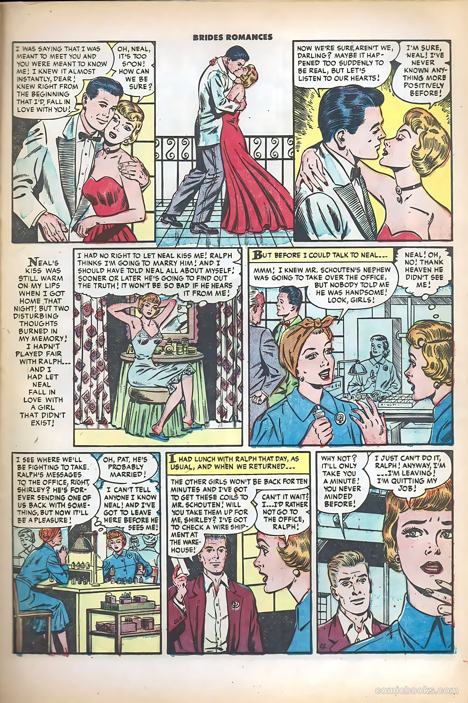 Brides Romances #8 (1954) — page 21 of 36