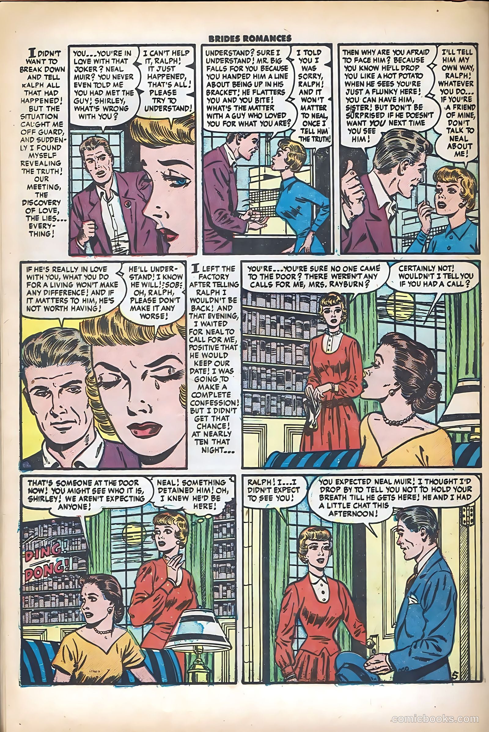 Brides Romances #8 (1954) — page 22 of 36
