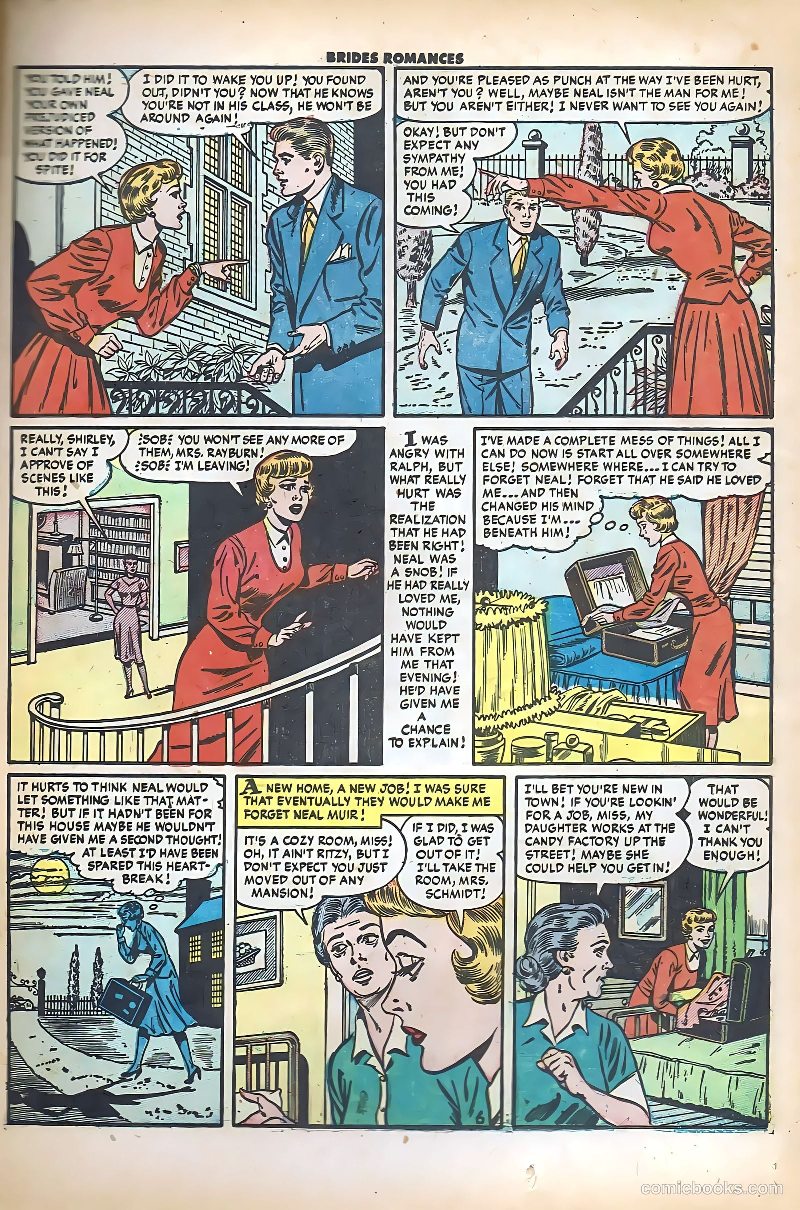 Brides Romances #8 (1954) — page 23 of 36