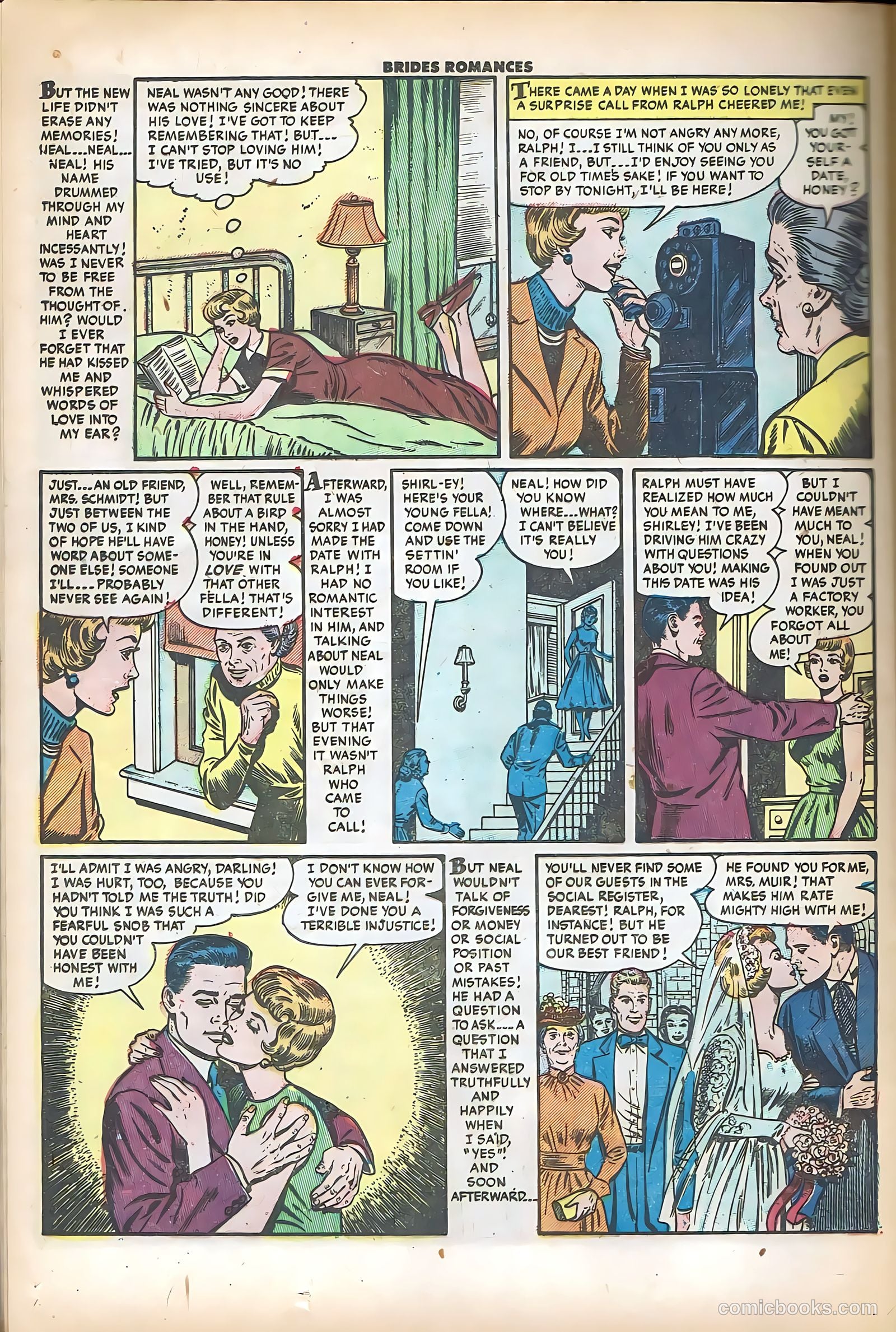 Brides Romances #8 (1954) — page 24 of 36