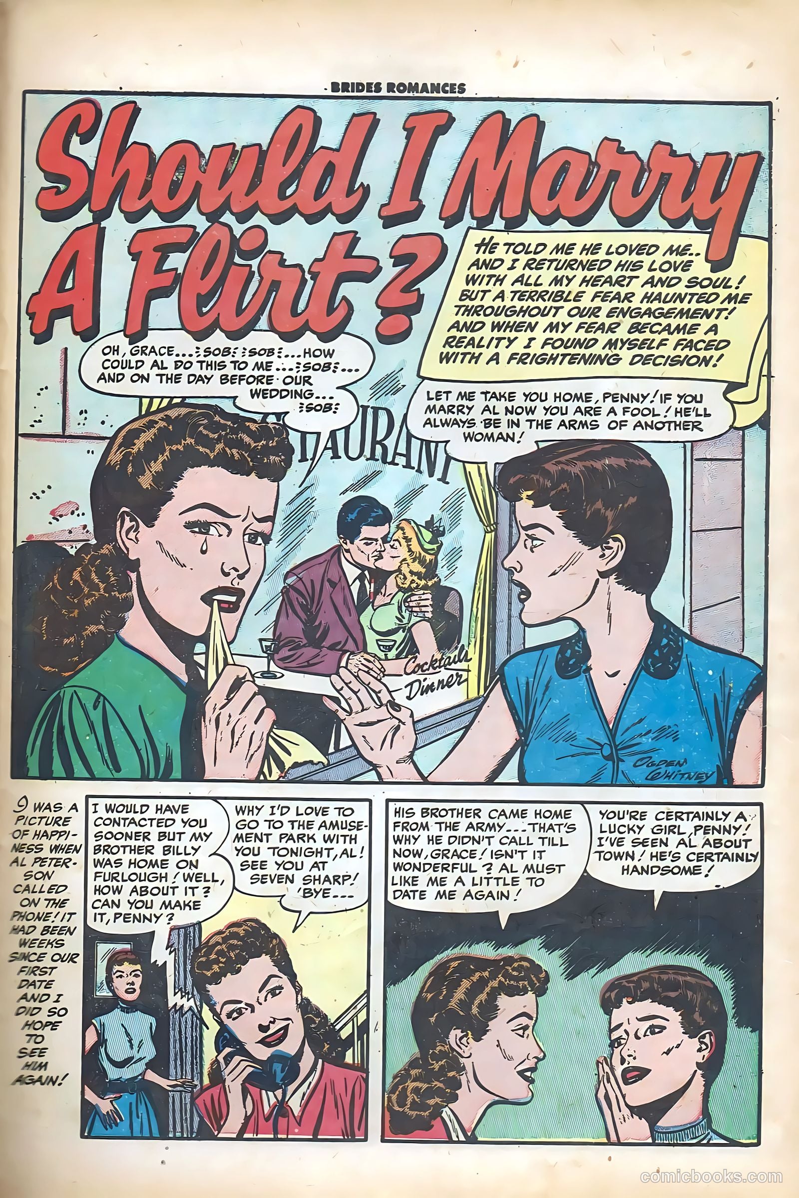 Brides Romances #8 (1954) — page 27 of 36