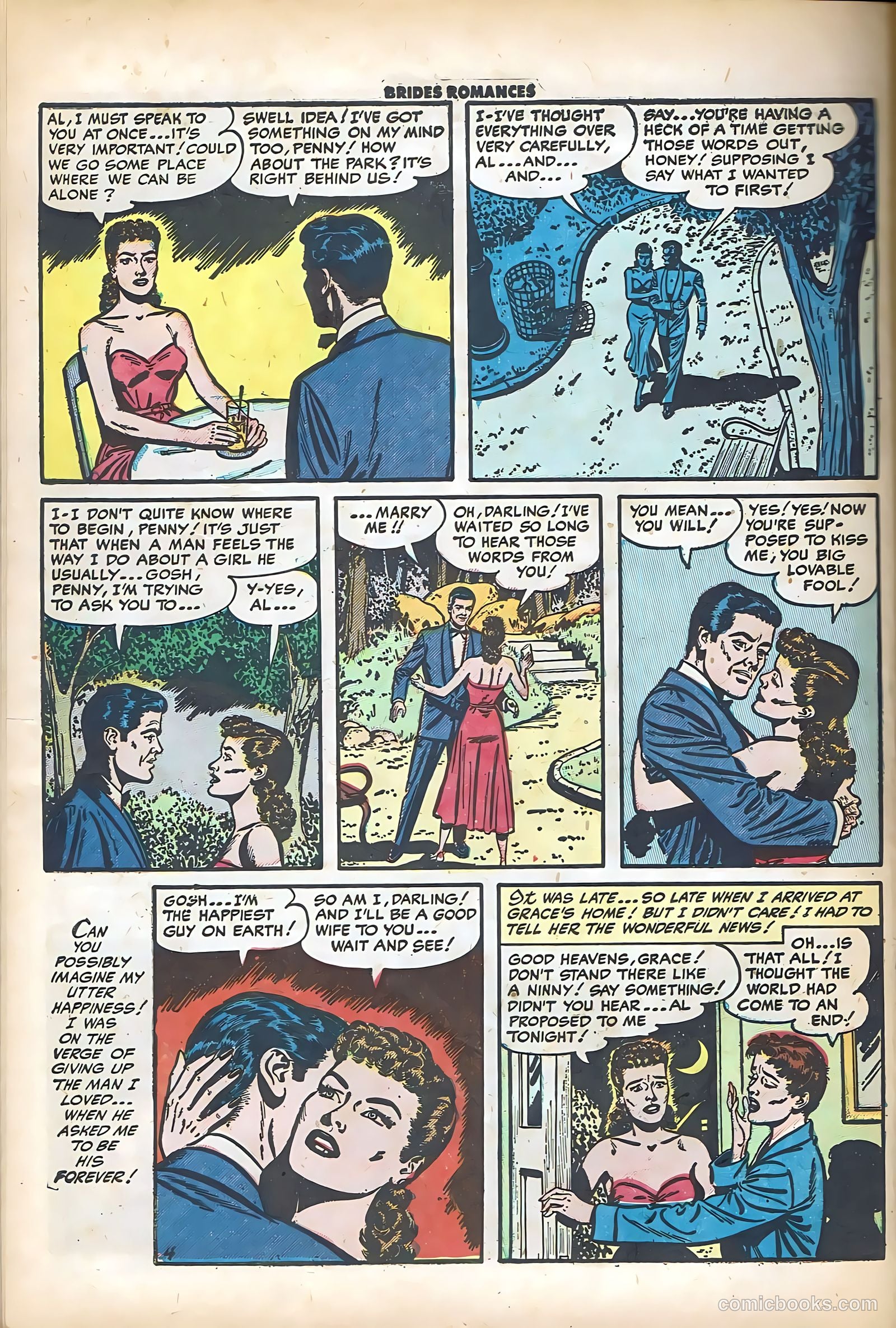Brides Romances #8 (1954) — page 30 of 36
