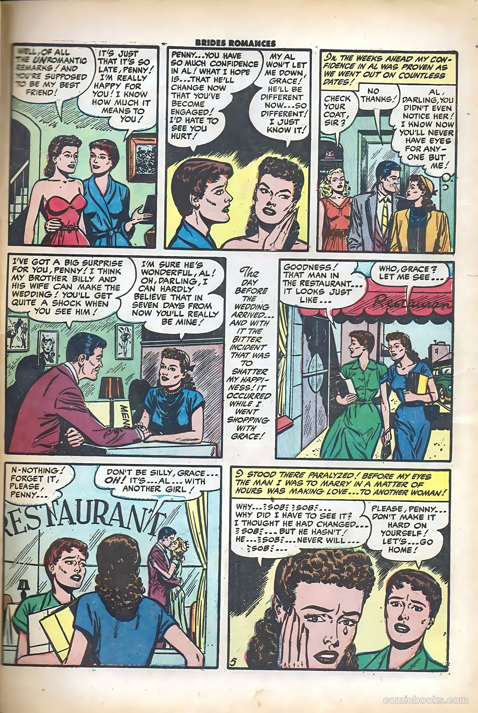 Brides Romances #8 (1954) — page 31 of 36