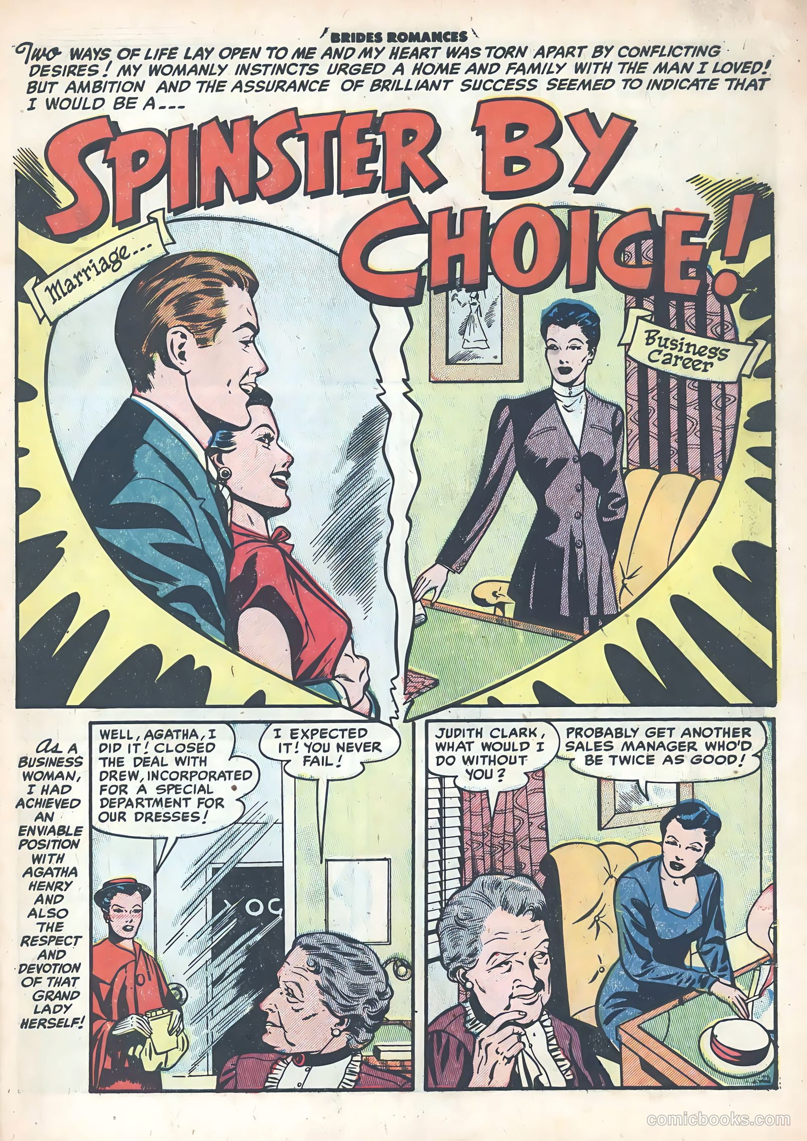 Brides Romances #9 (1955) — page 3 of 36