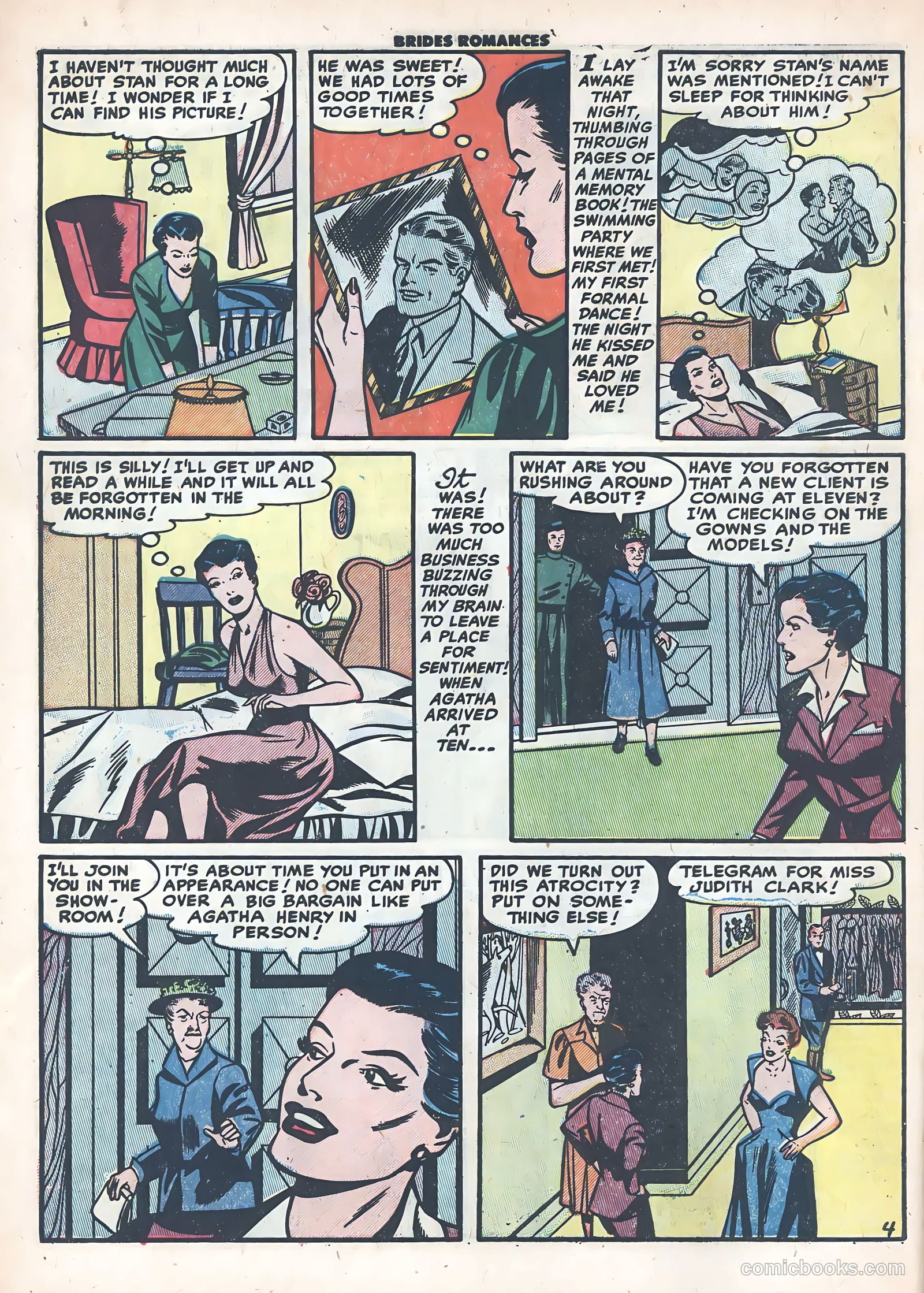 Brides Romances #9 (1955) — page 6 of 36