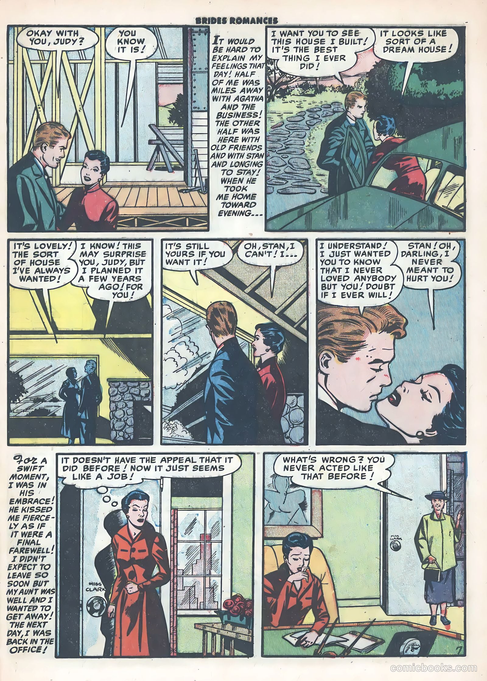 Brides Romances #9 (1955) — page 9 of 36