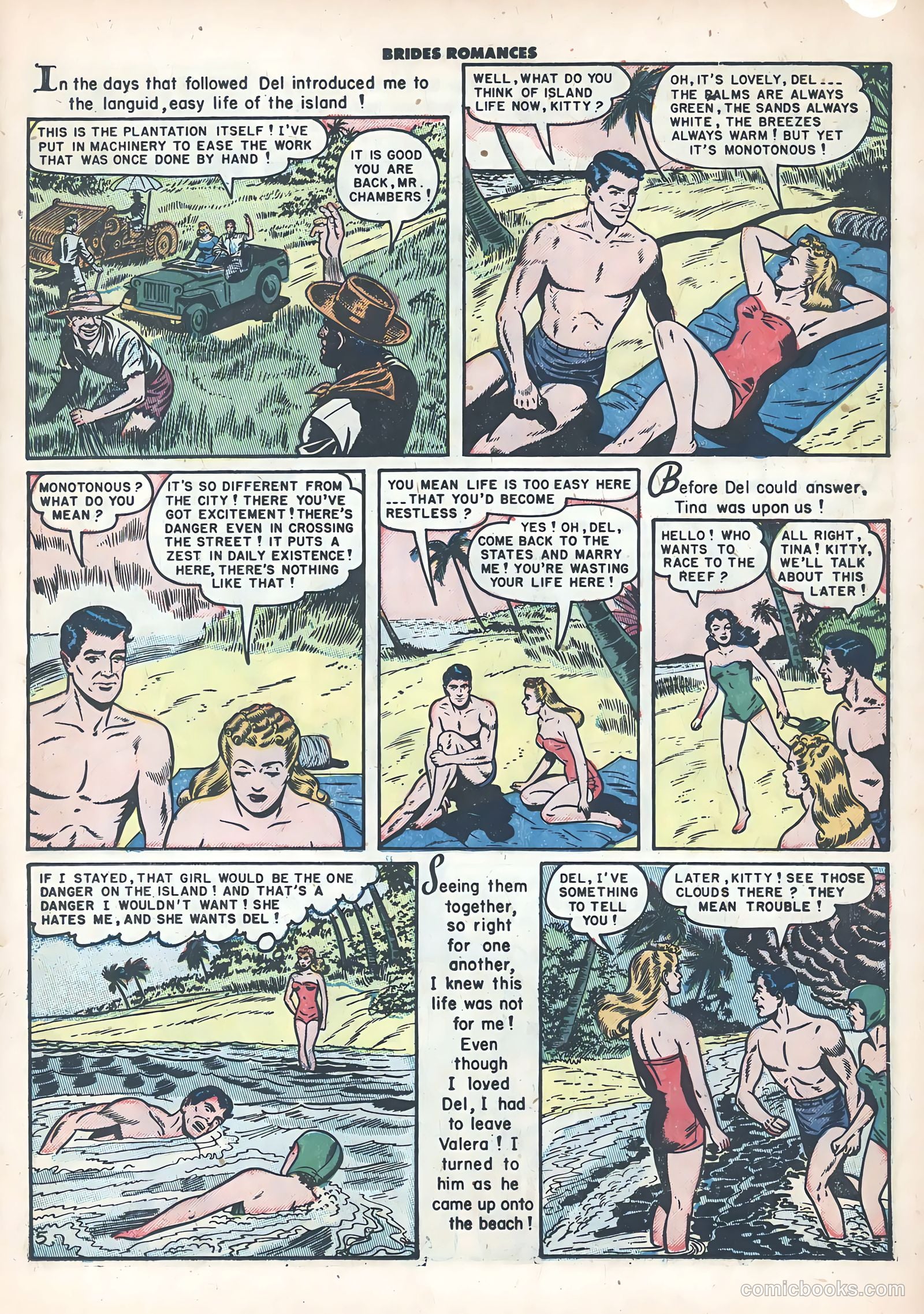 Brides Romances #9 (1955) — page 15 of 36