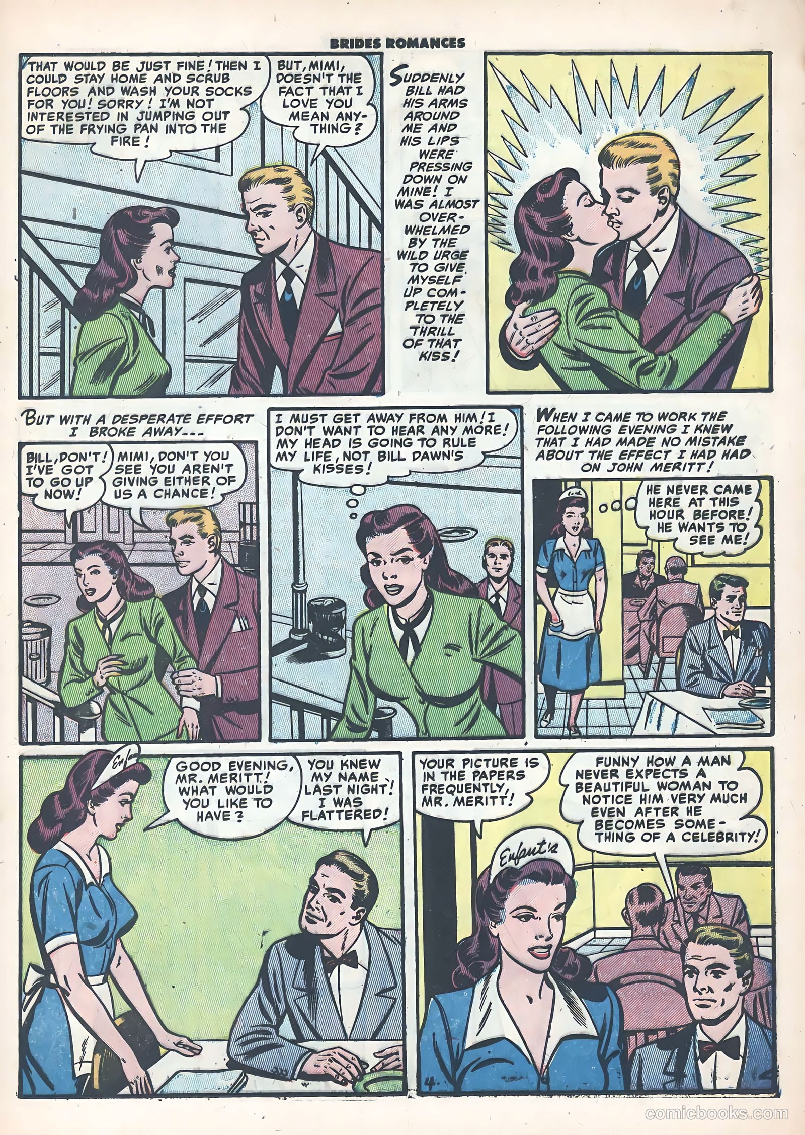 Brides Romances #9 (1955) — page 21 of 36