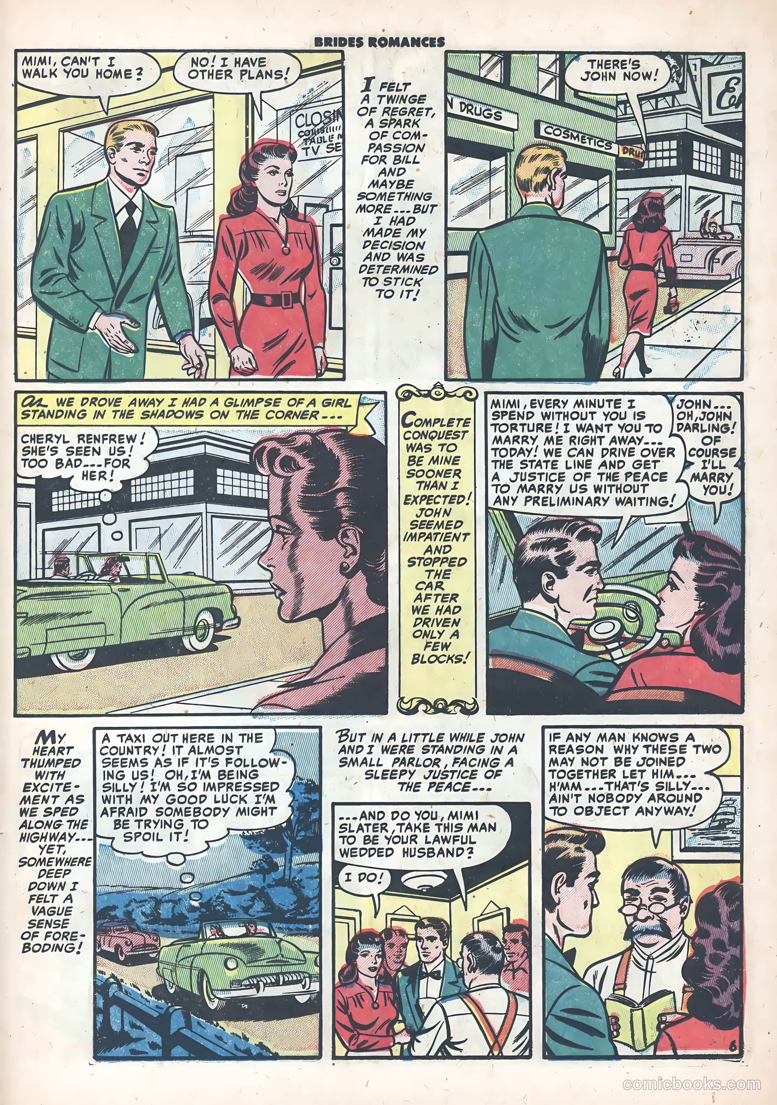 Brides Romances #9 (1955) — page 23 of 36