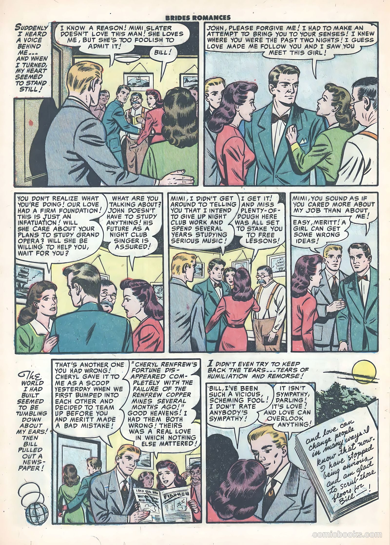 Brides Romances #9 (1955) — page 24 of 36