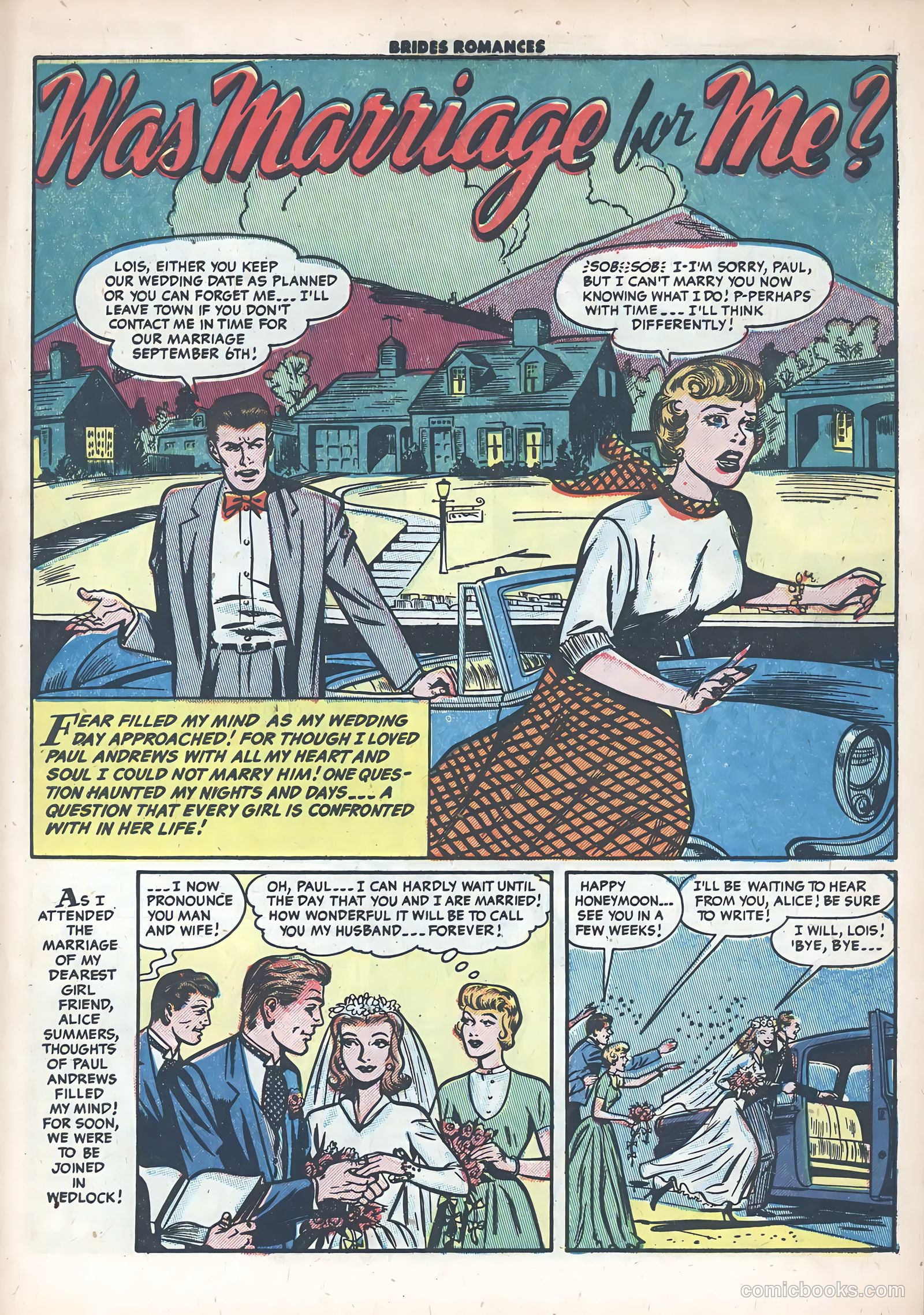 Brides Romances #9 (1955) — page 27 of 36