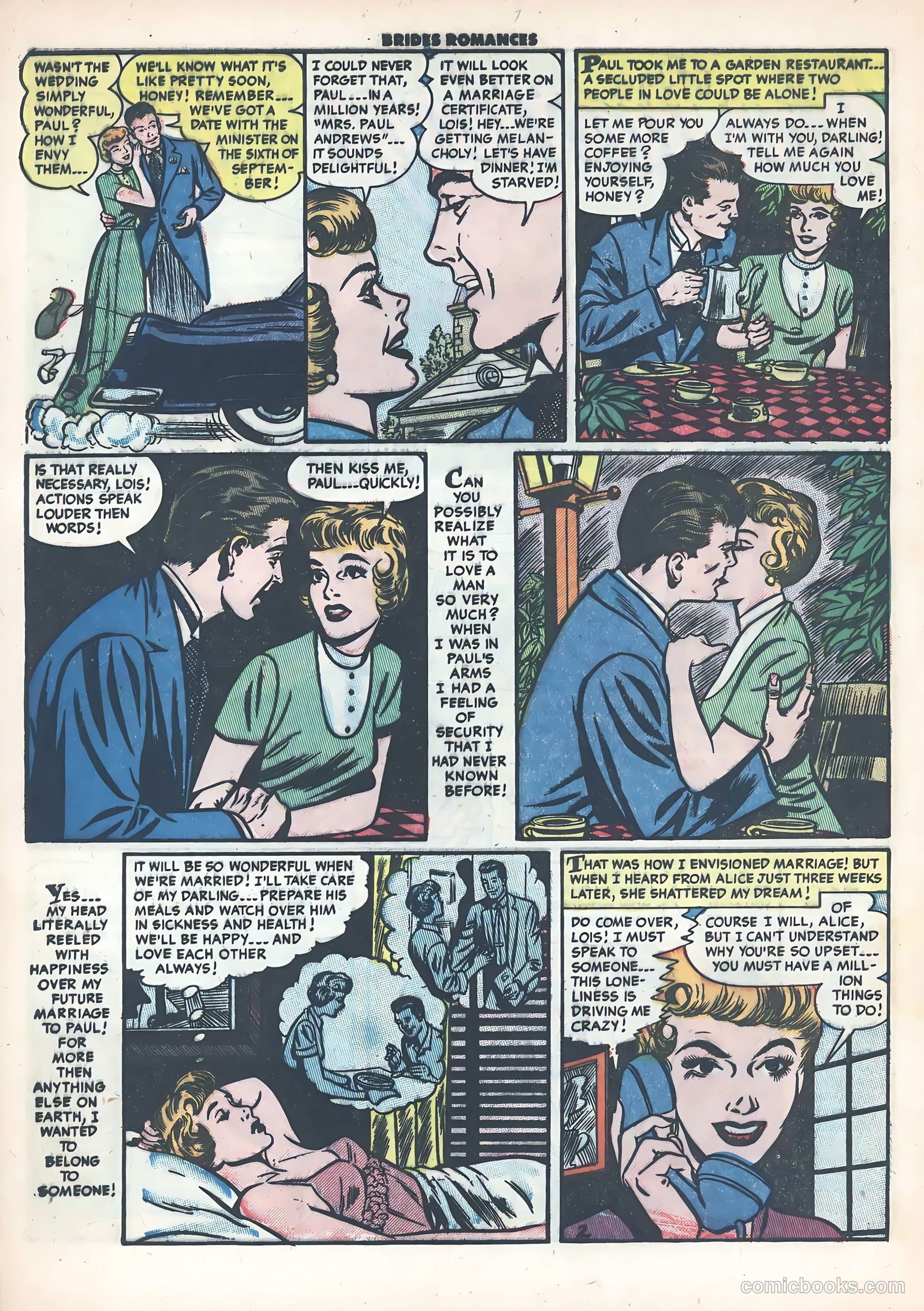 Brides Romances #9 (1955) — page 28 of 36