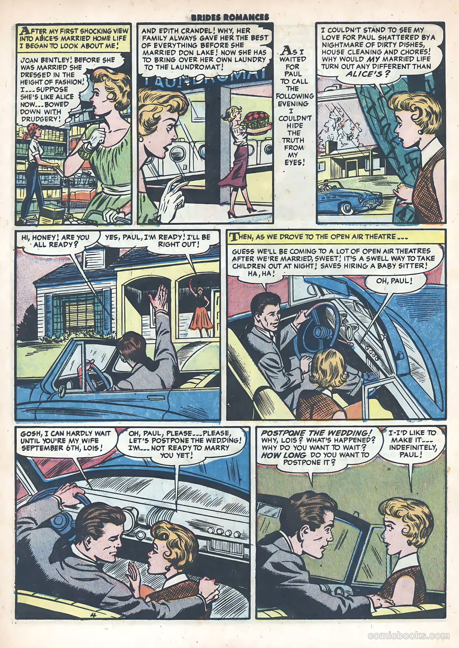 Brides Romances #9 (1955) — page 30 of 36
