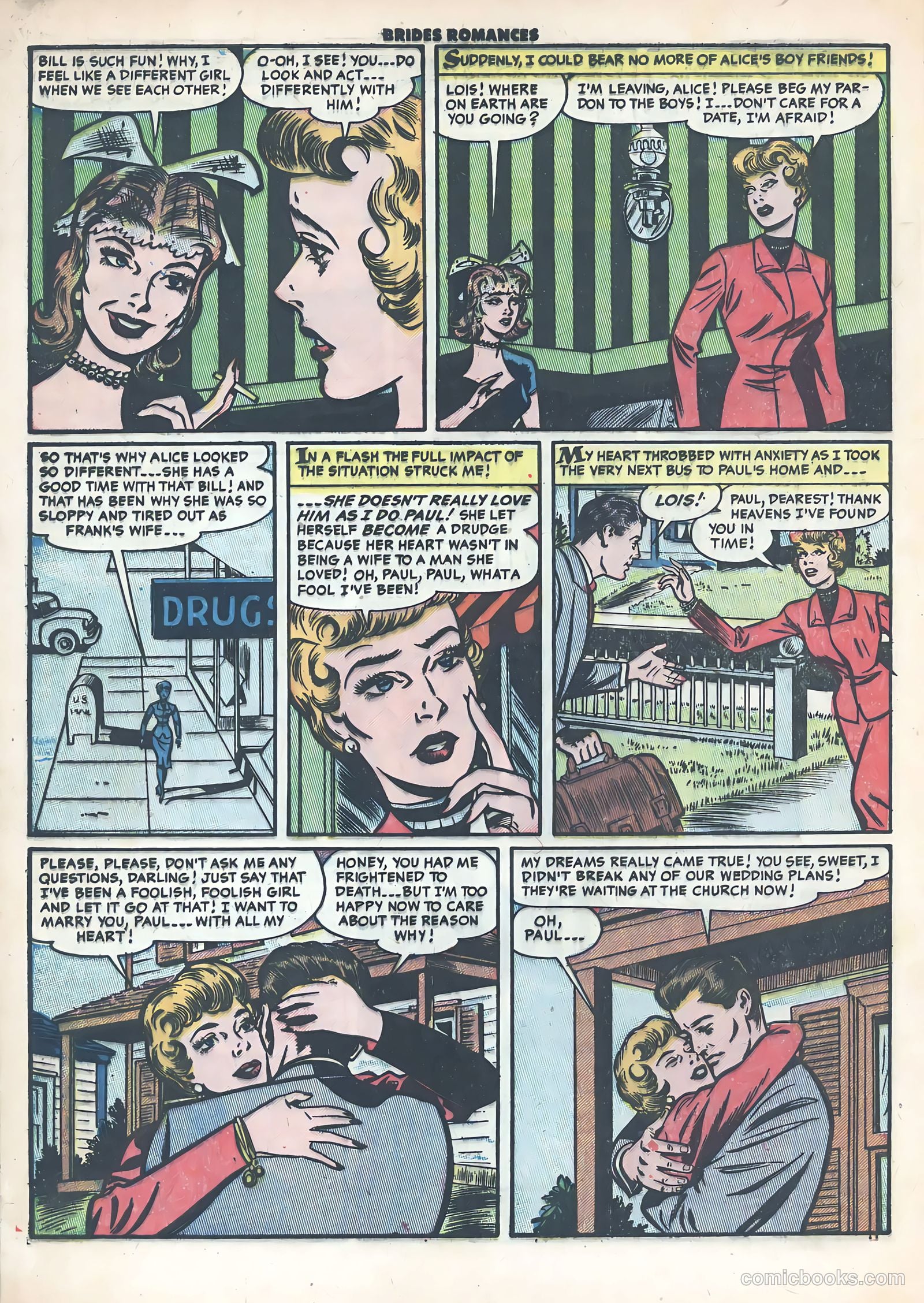 Brides Romances #9 (1955) — page 32 of 36