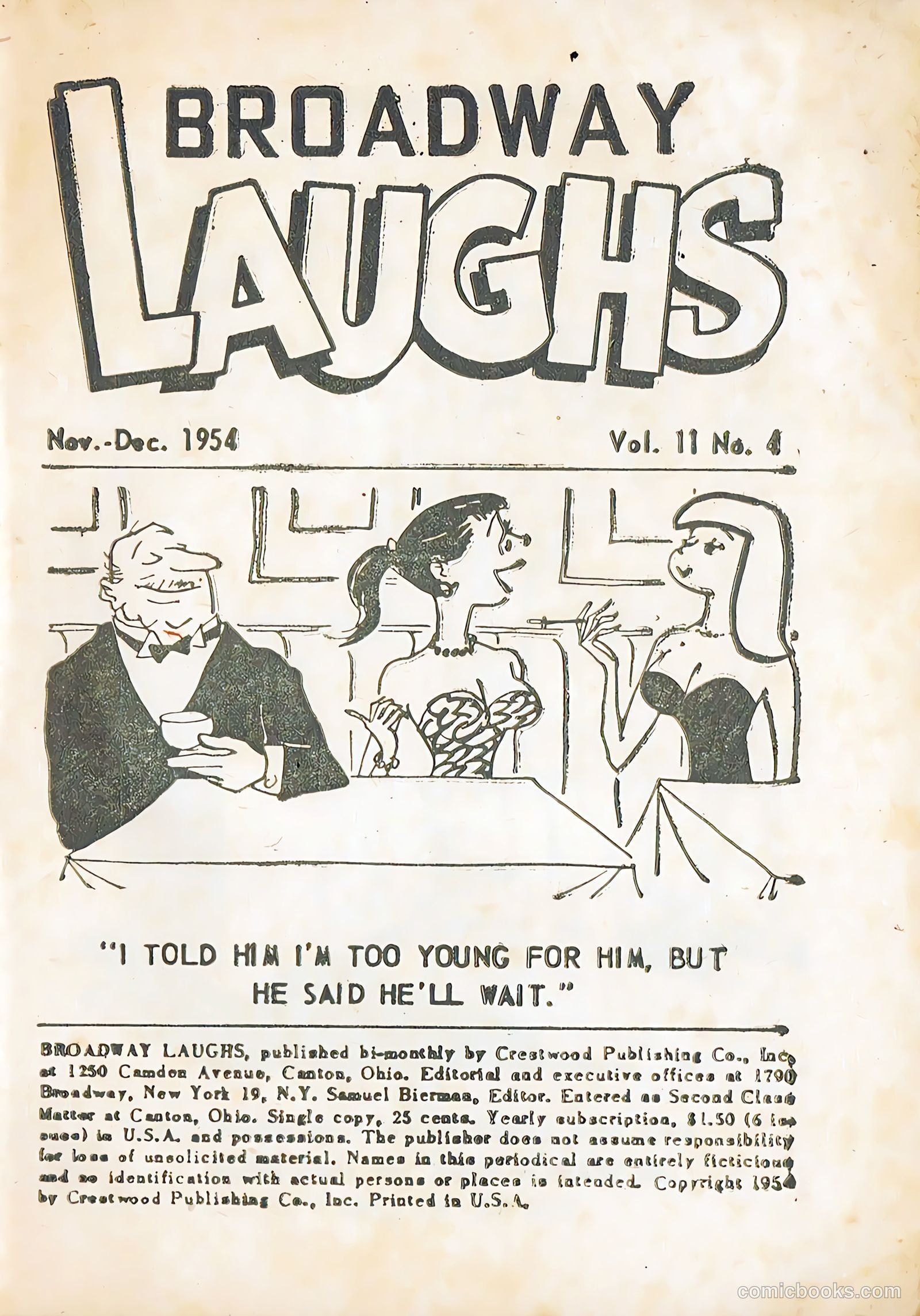 Broadway Laughs #4 (1950) — page 3 of 99