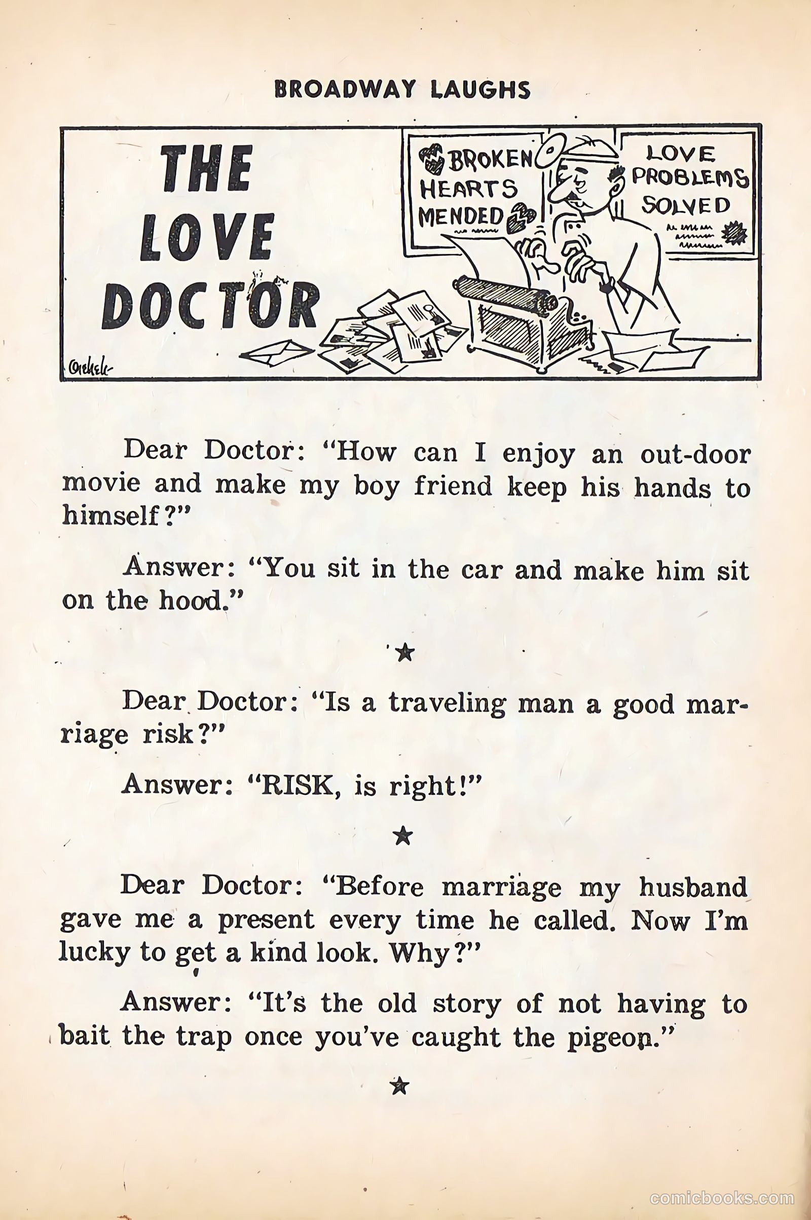 Broadway Laughs #9 (1959) — page 10 of 100