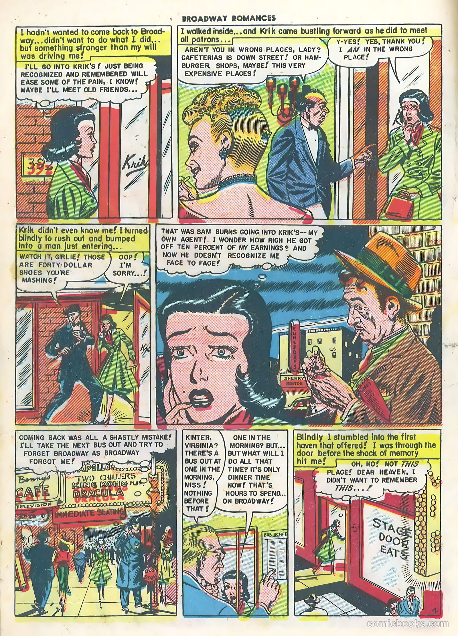 Broadway Romances #1 (1950) — page 6 of 36