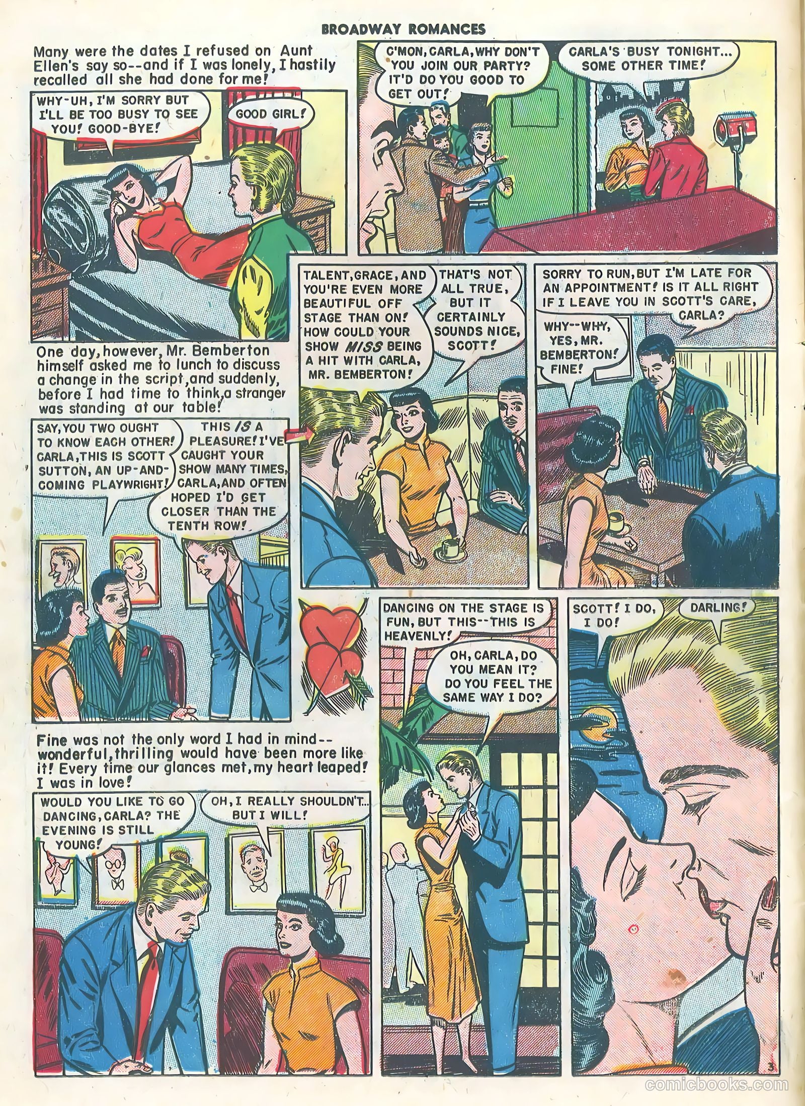 Broadway Romances #1 (1950) — page 14 of 36