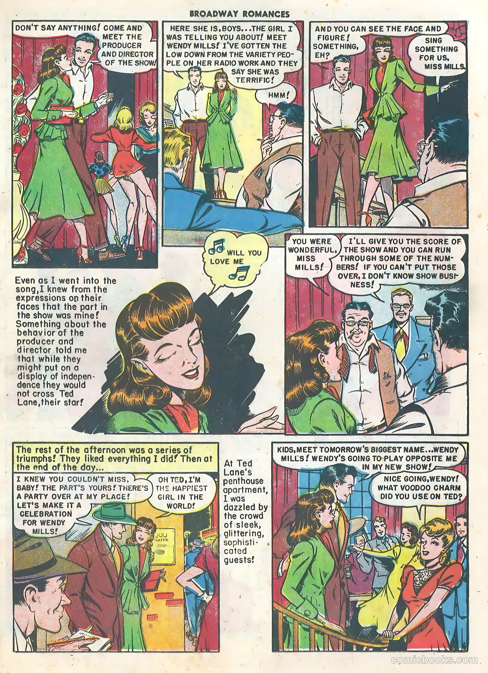 Broadway Romances #1 (1950) — page 23 of 36