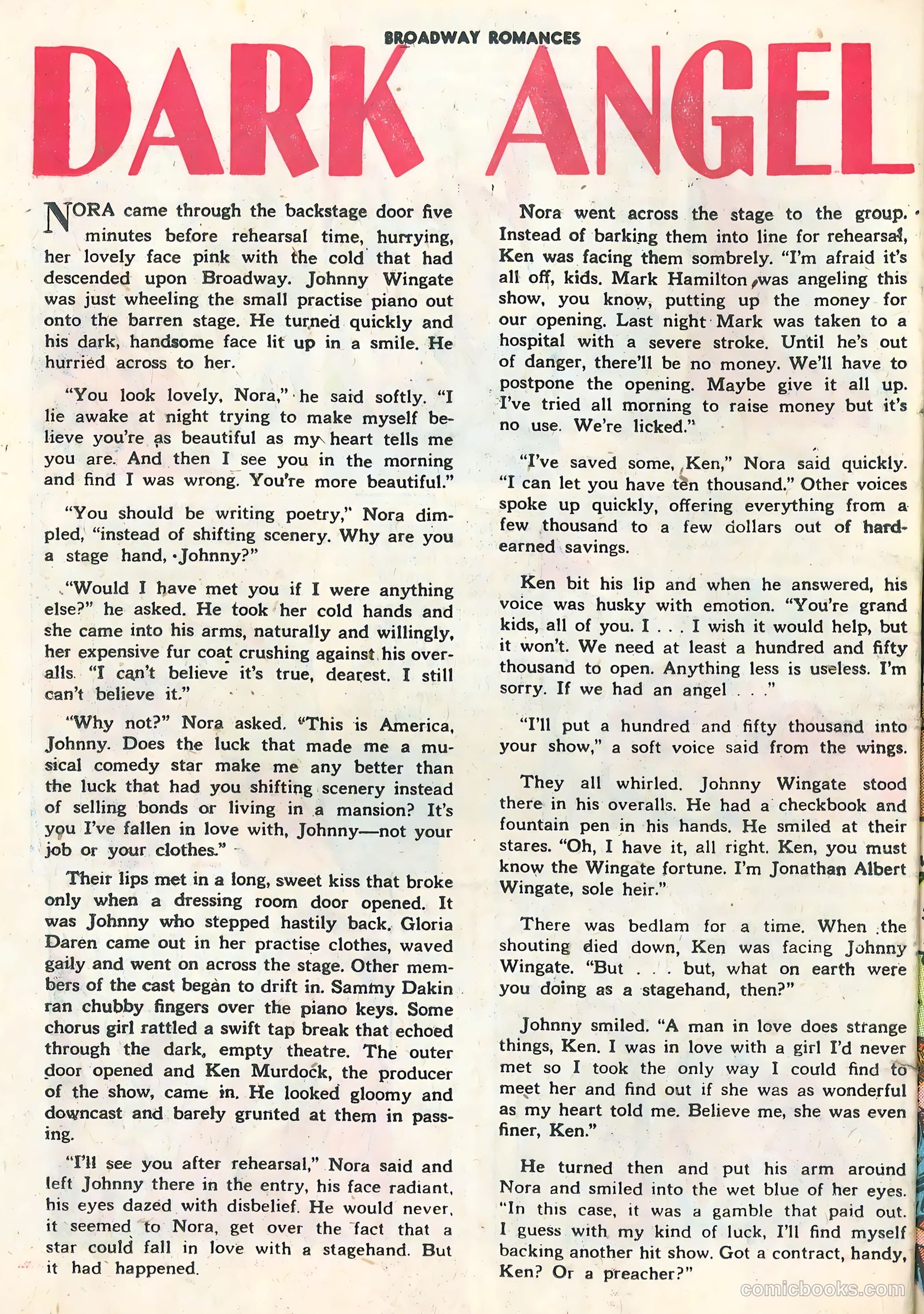 Broadway Romances #1 (1950) — page 26 of 36