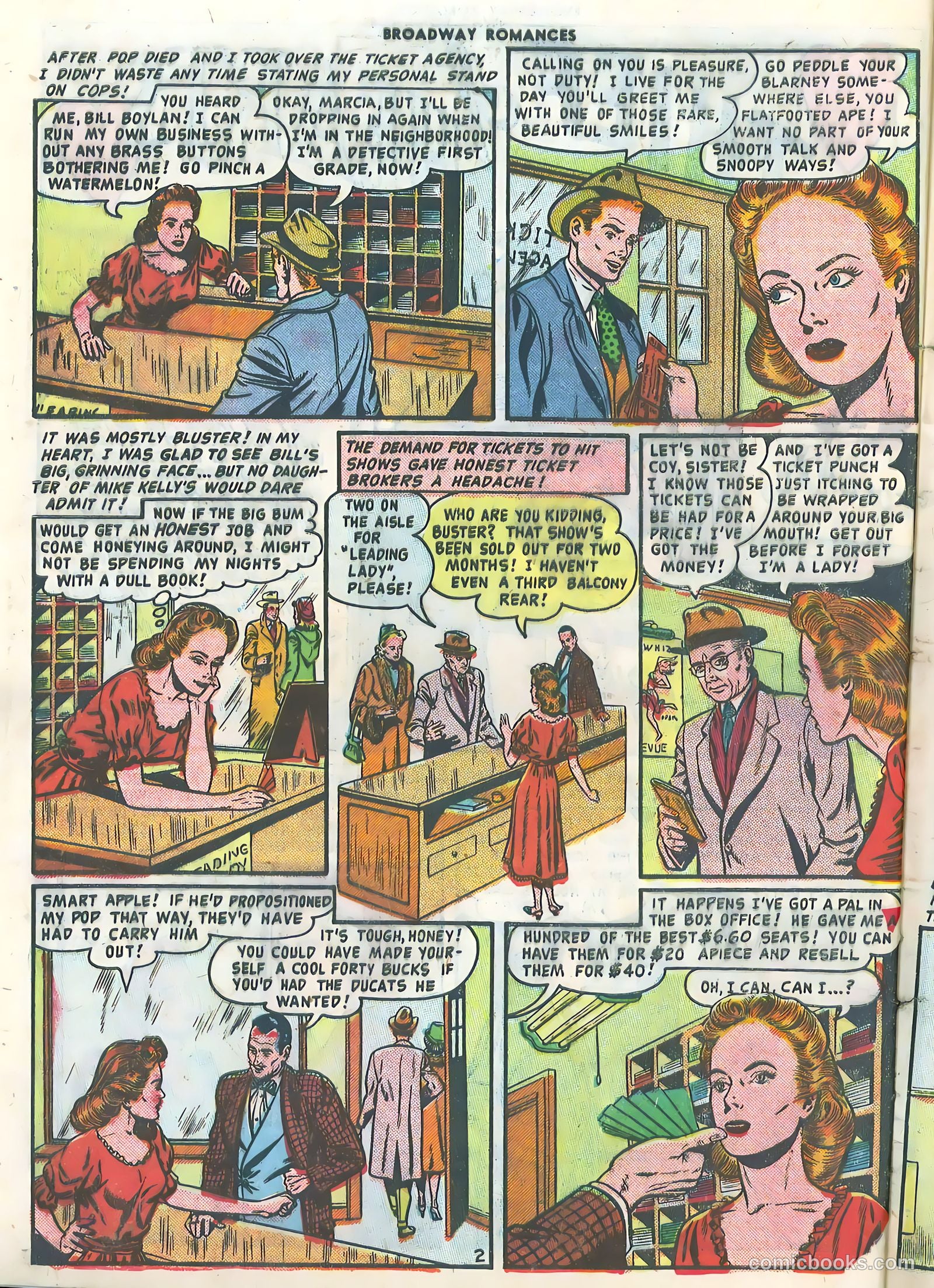 Broadway Romances #1 (1950) — page 28 of 36