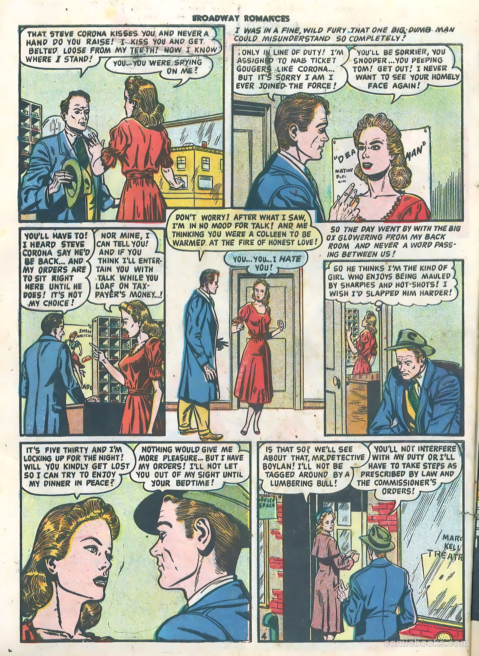 Broadway Romances #1 (1950) — page 30 of 36