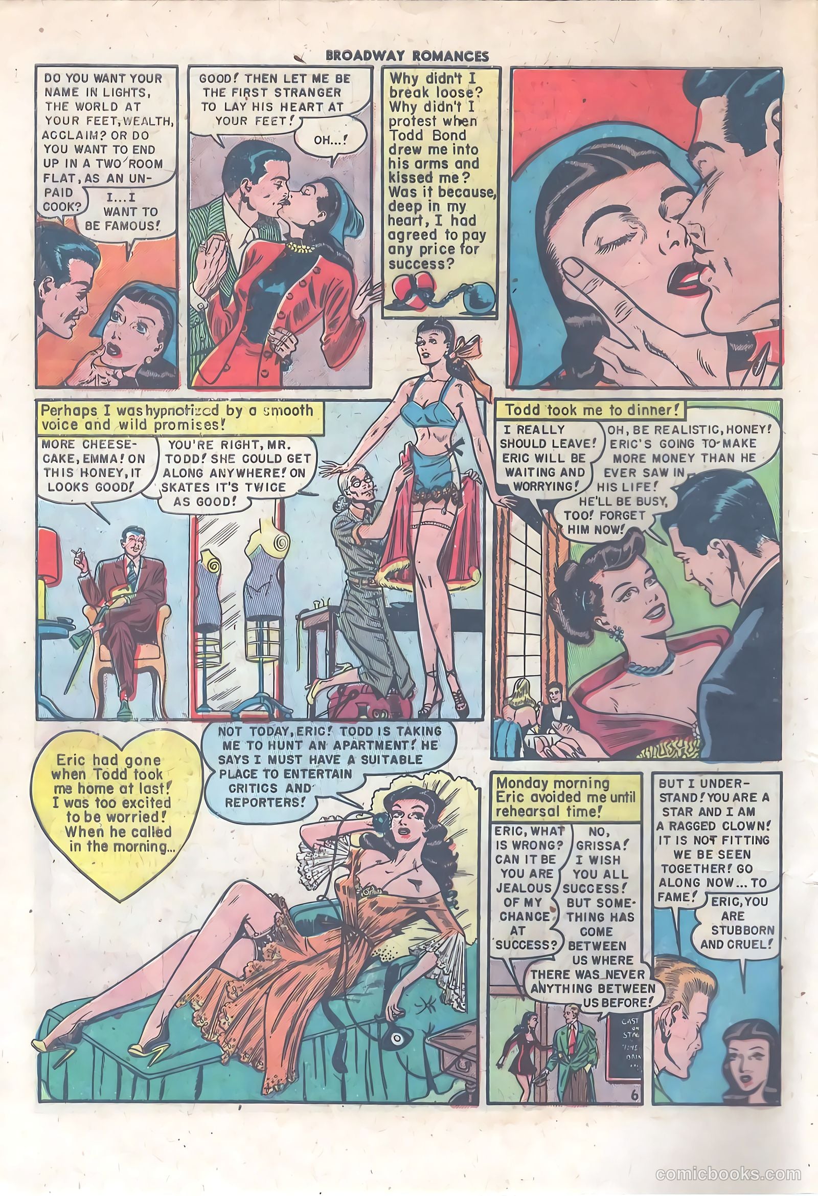 Broadway Romances #2 (1950) — page 8 of 36
