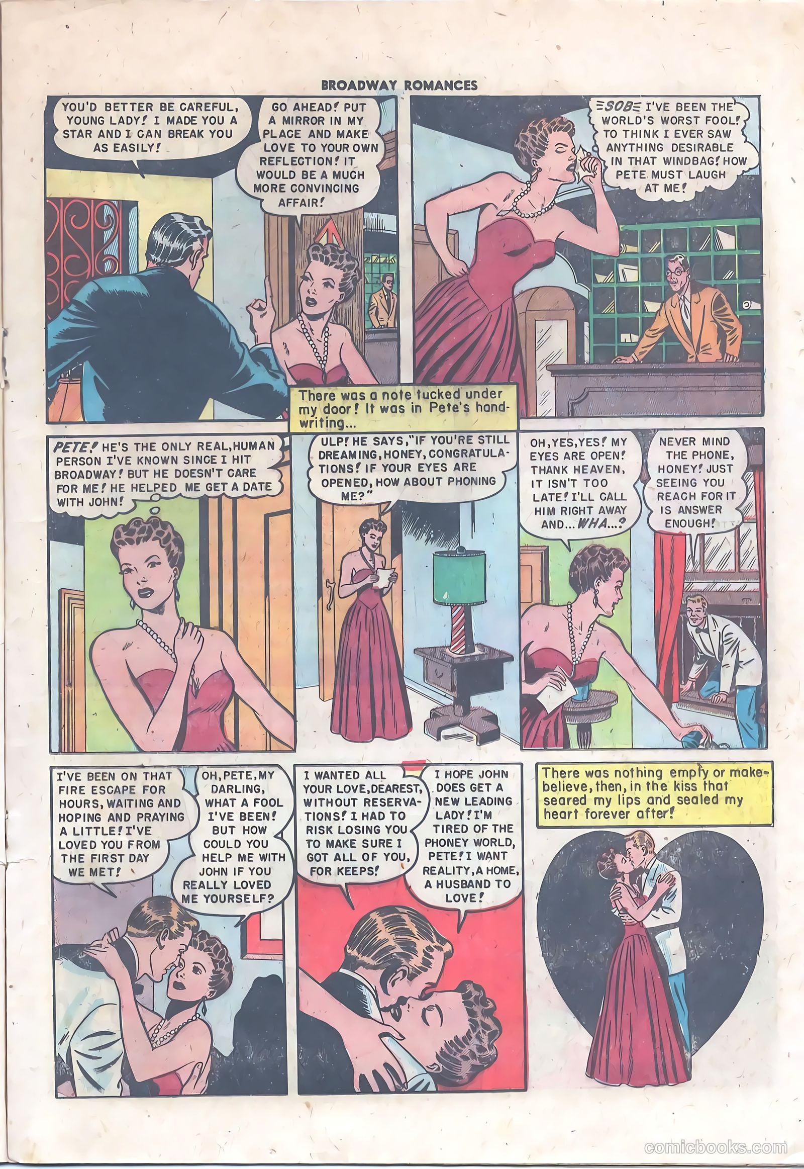 Broadway Romances #2 (1950) — page 17 of 36