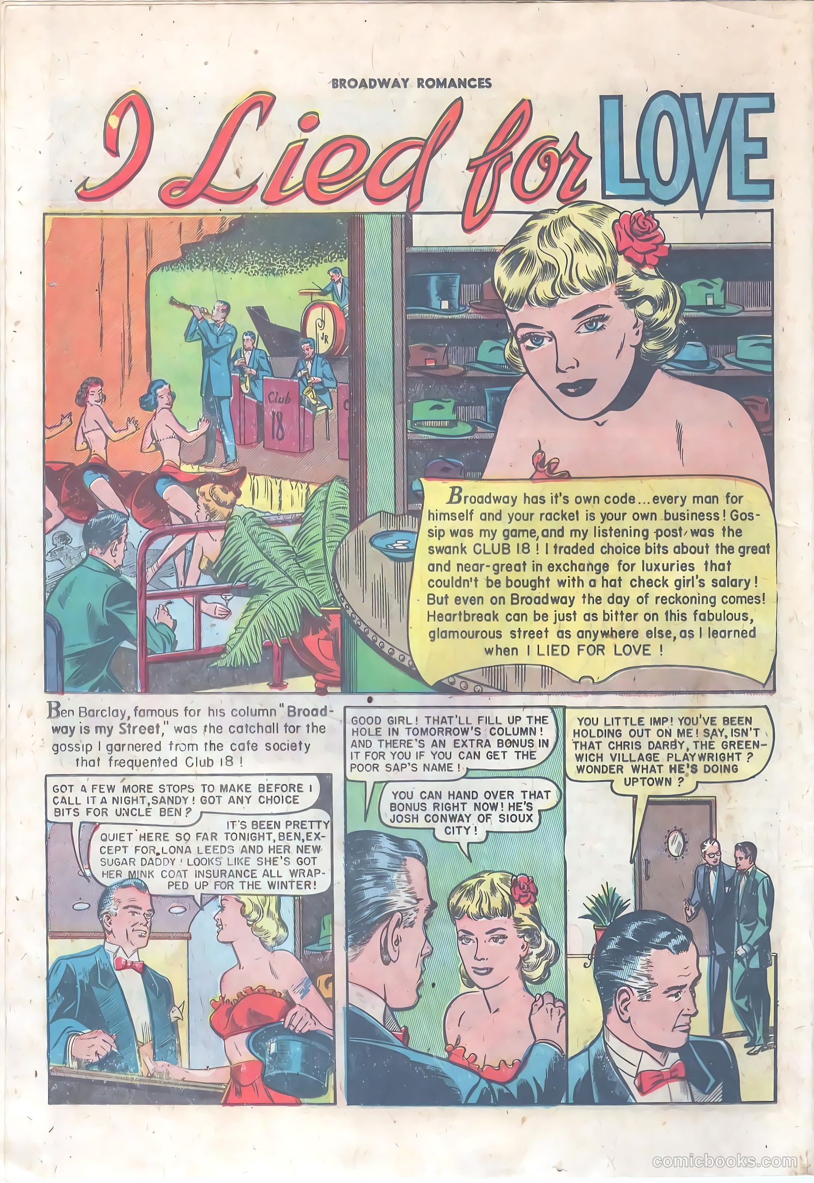 Broadway Romances #2 (1950) — page 18 of 36