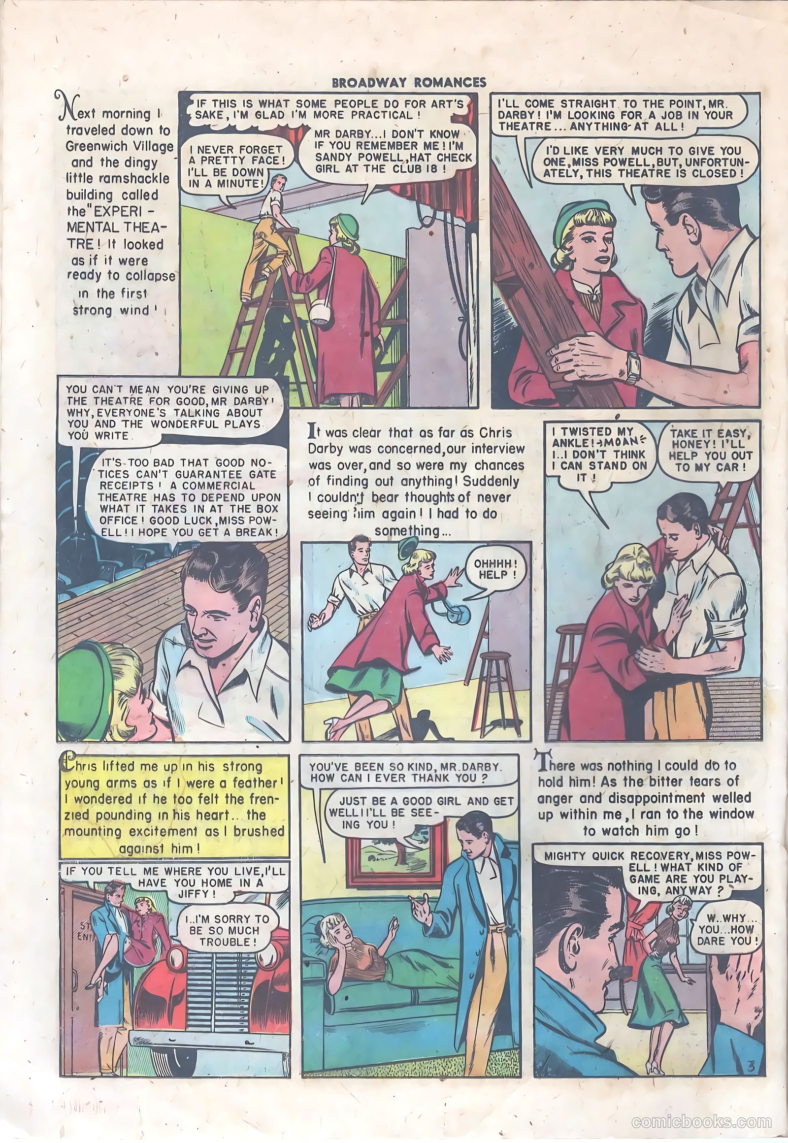 Broadway Romances #2 (1950) — page 20 of 36