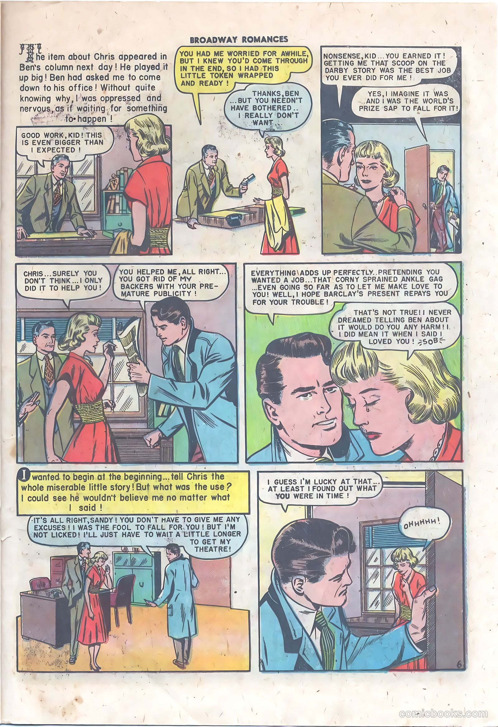 Broadway Romances #2 (1950) — page 23 of 36
