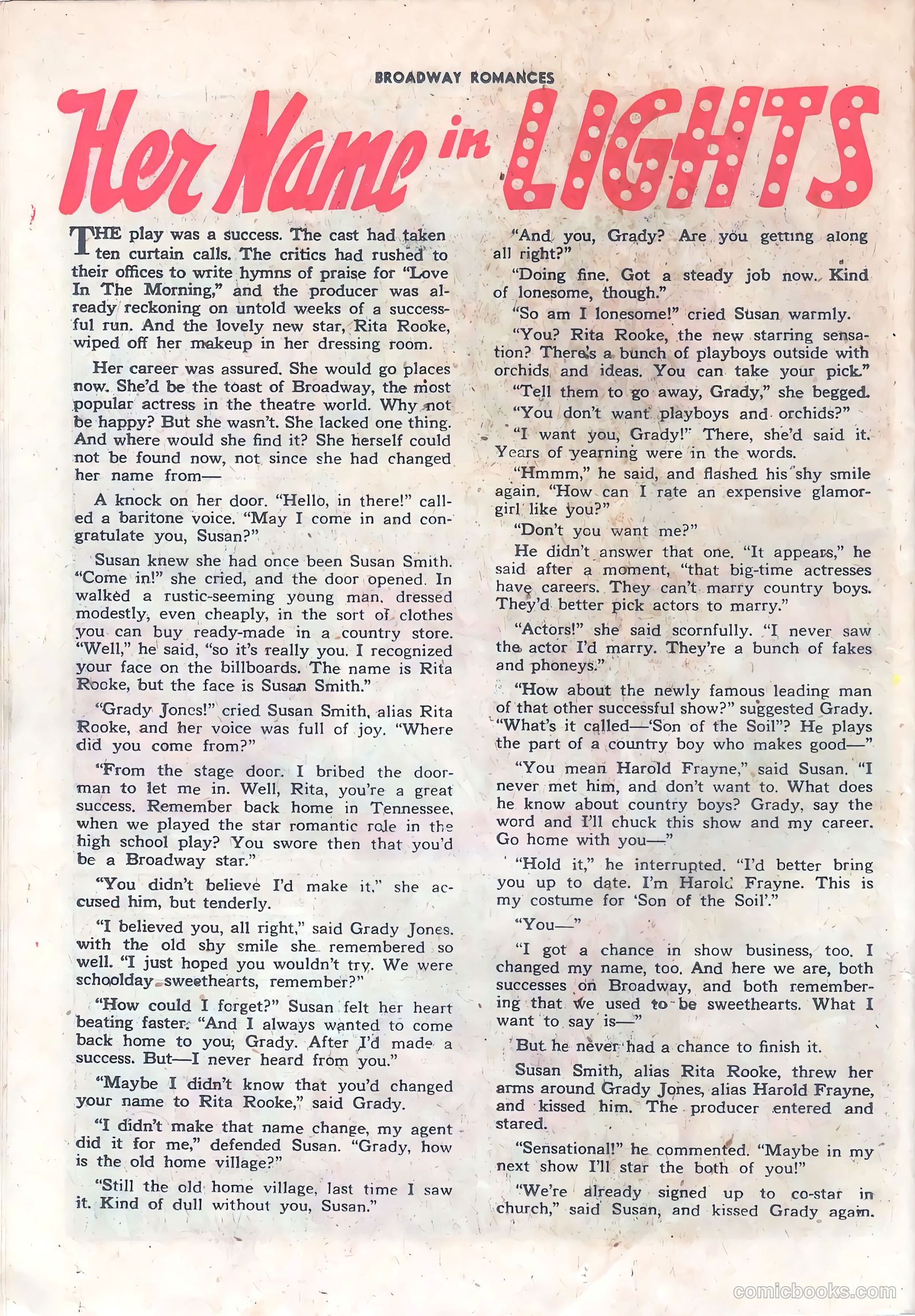 Broadway Romances #2 (1950) — page 26 of 36