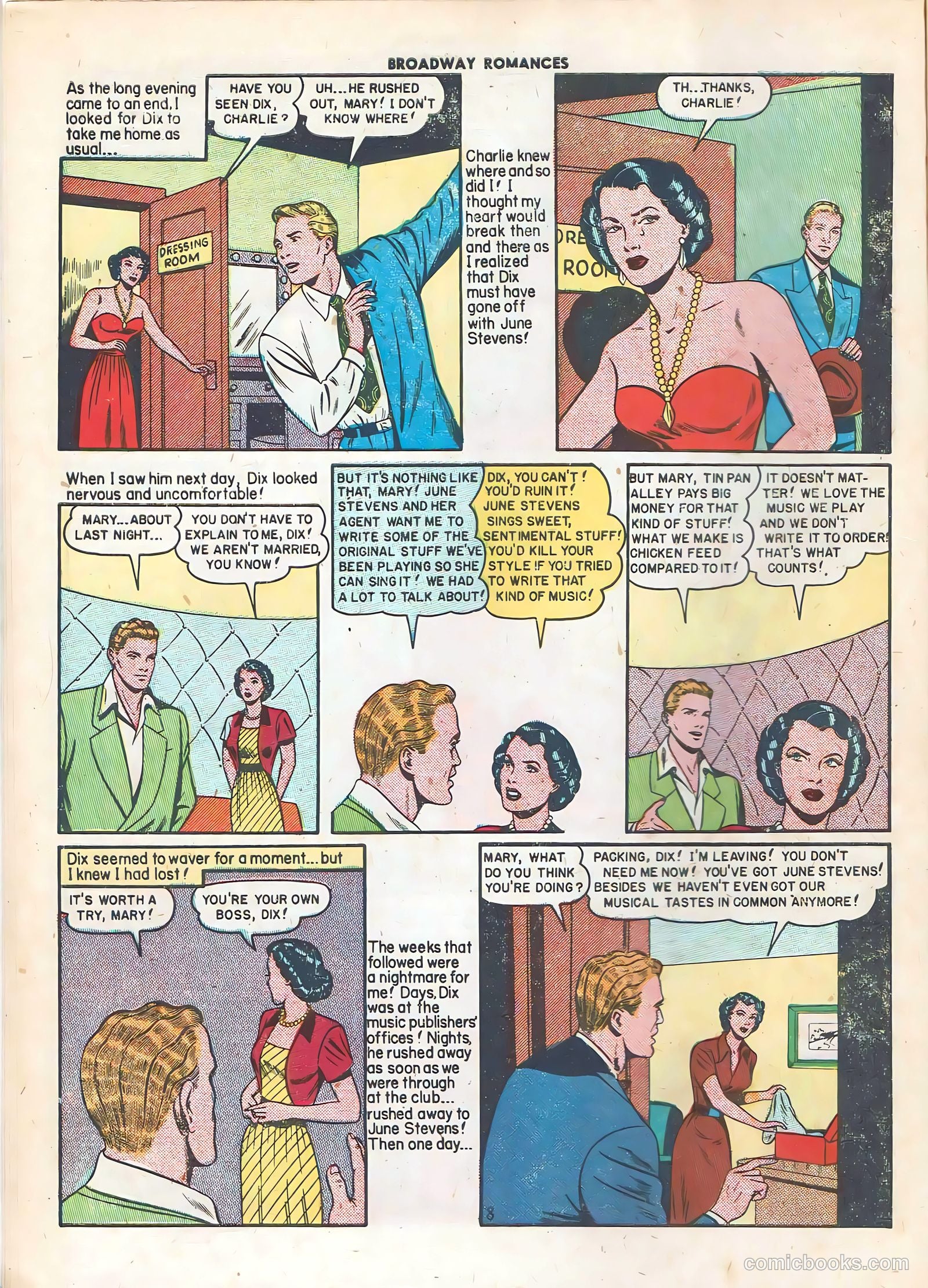 Broadway Romances #3 (1950) — page 10 of 36