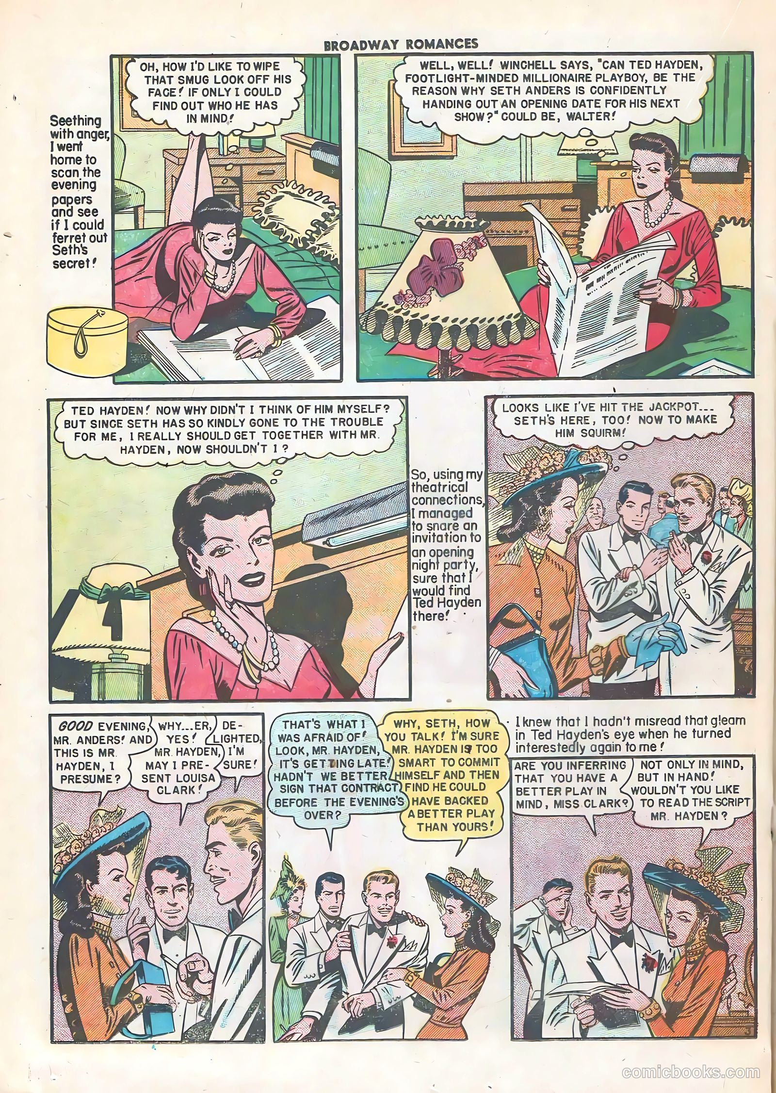 Broadway Romances #3 (1950) — page 20 of 36
