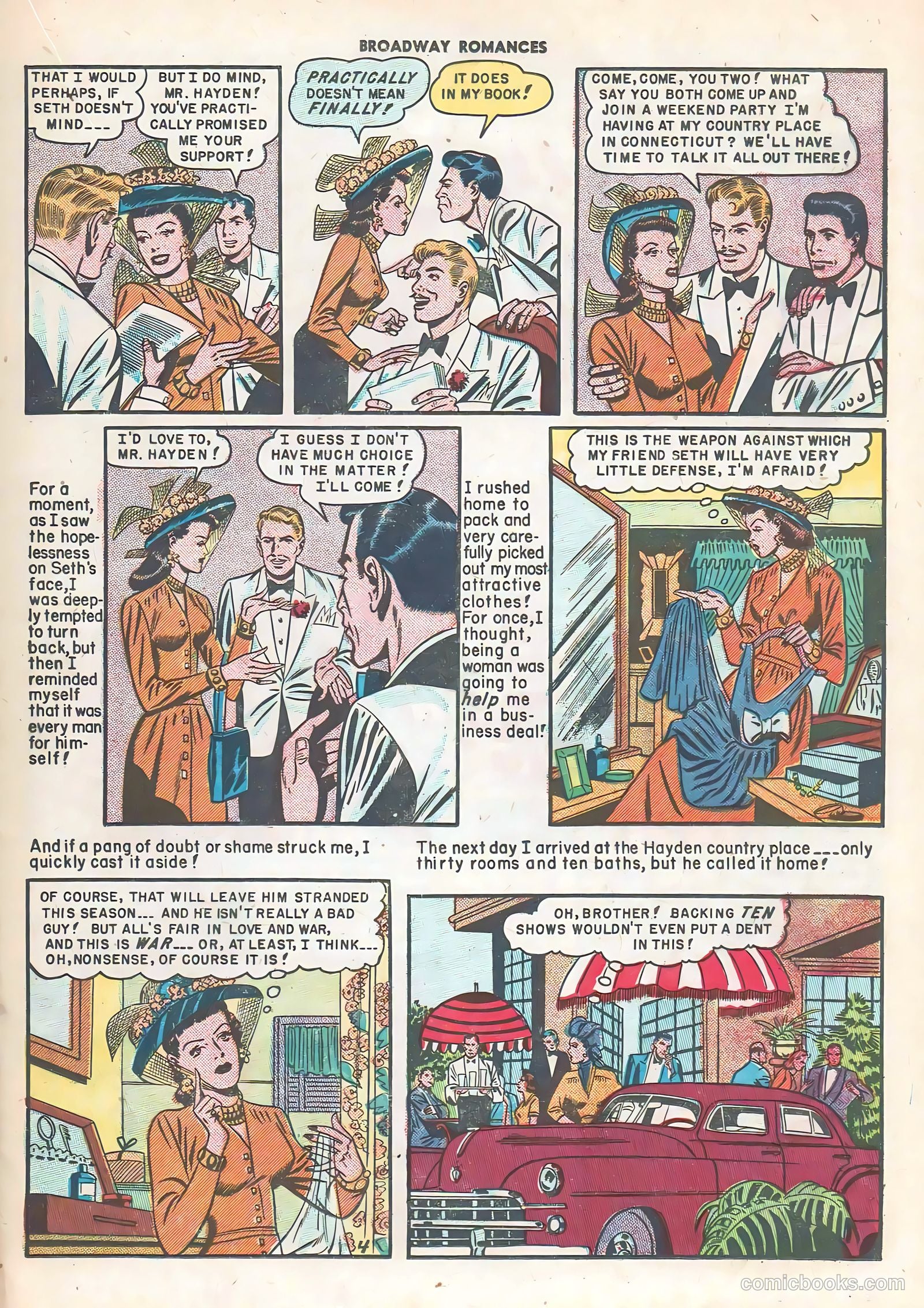 Broadway Romances #3 (1950) — page 21 of 36