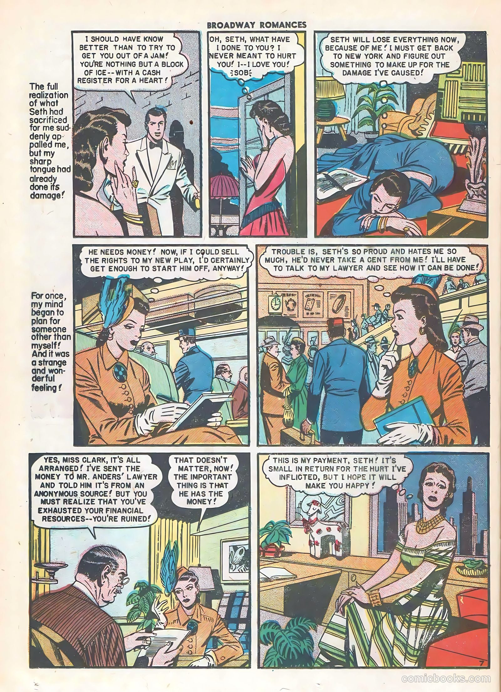 Broadway Romances #3 (1950) — page 24 of 36