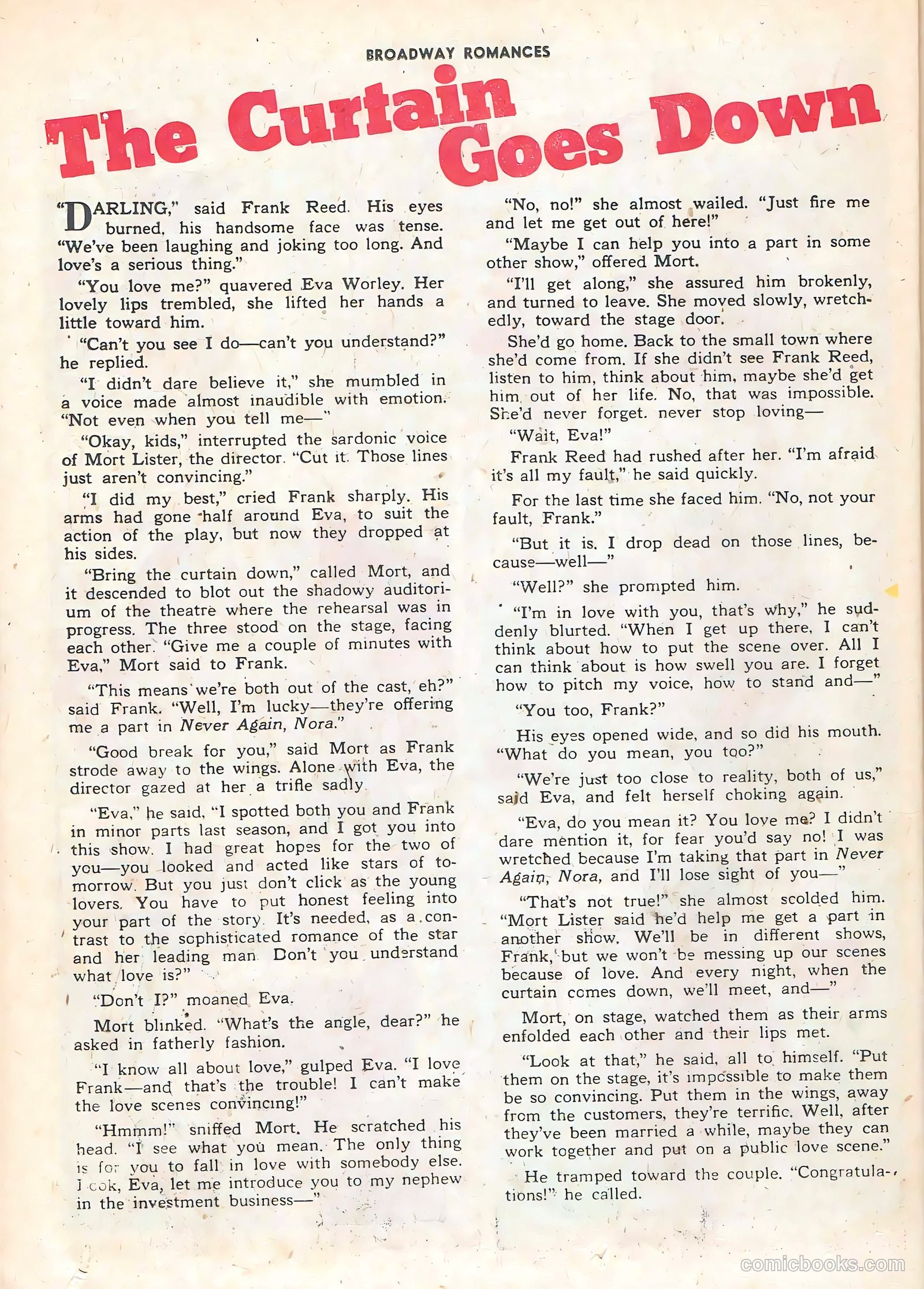 Broadway Romances #3 (1950) — page 26 of 36