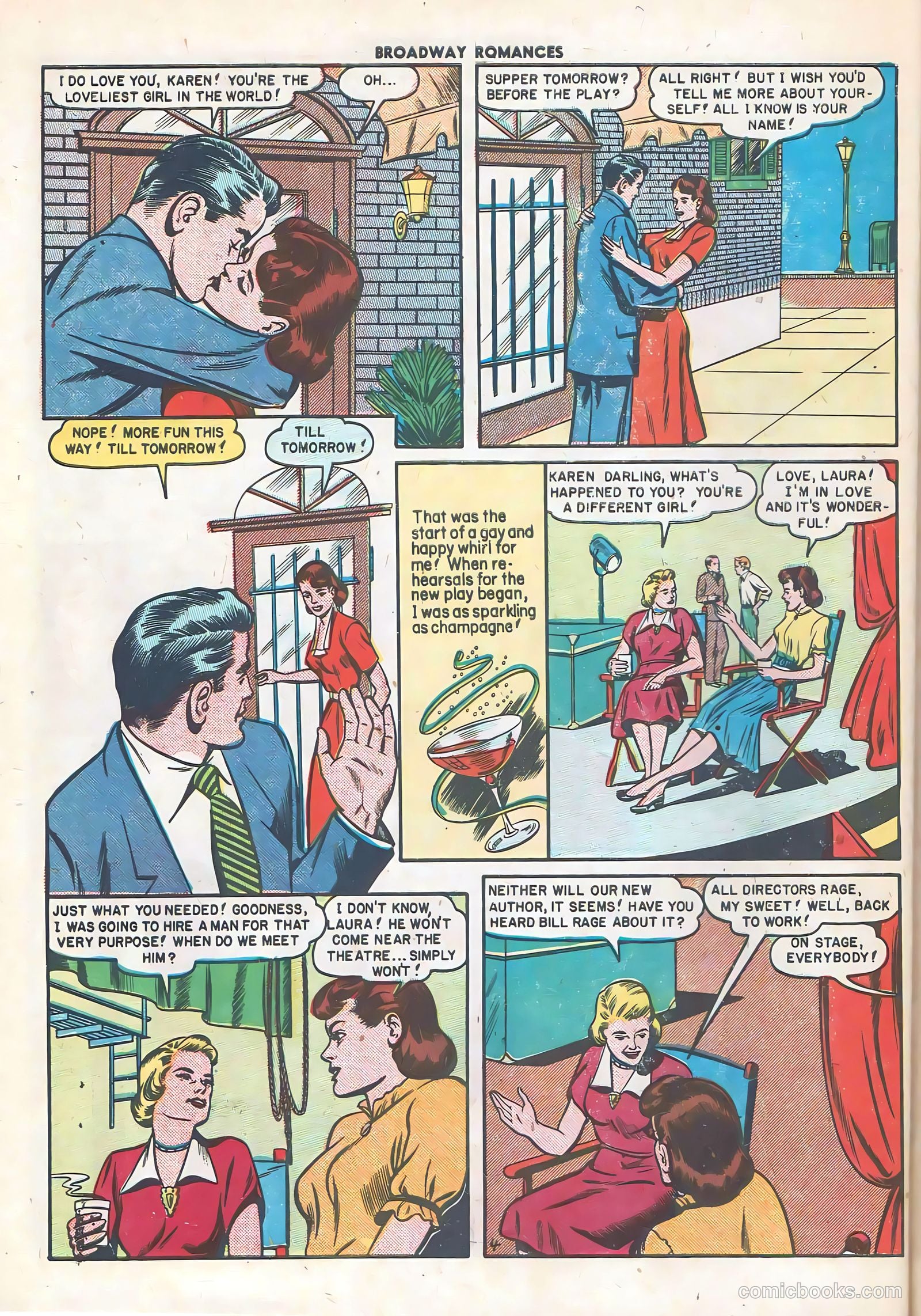 Broadway Romances #3 (1950) — page 30 of 36