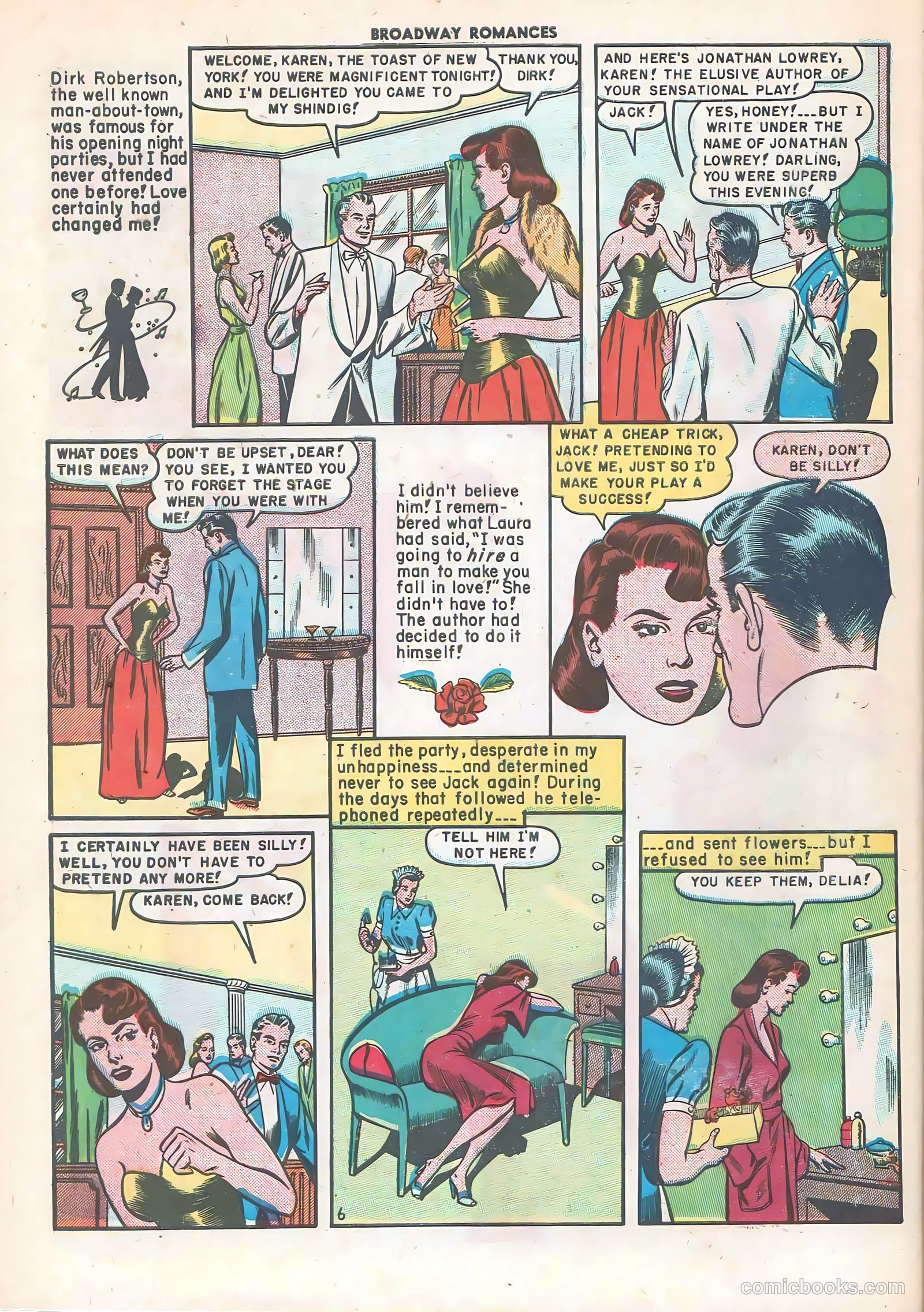 Broadway Romances #3 (1950) — page 32 of 36