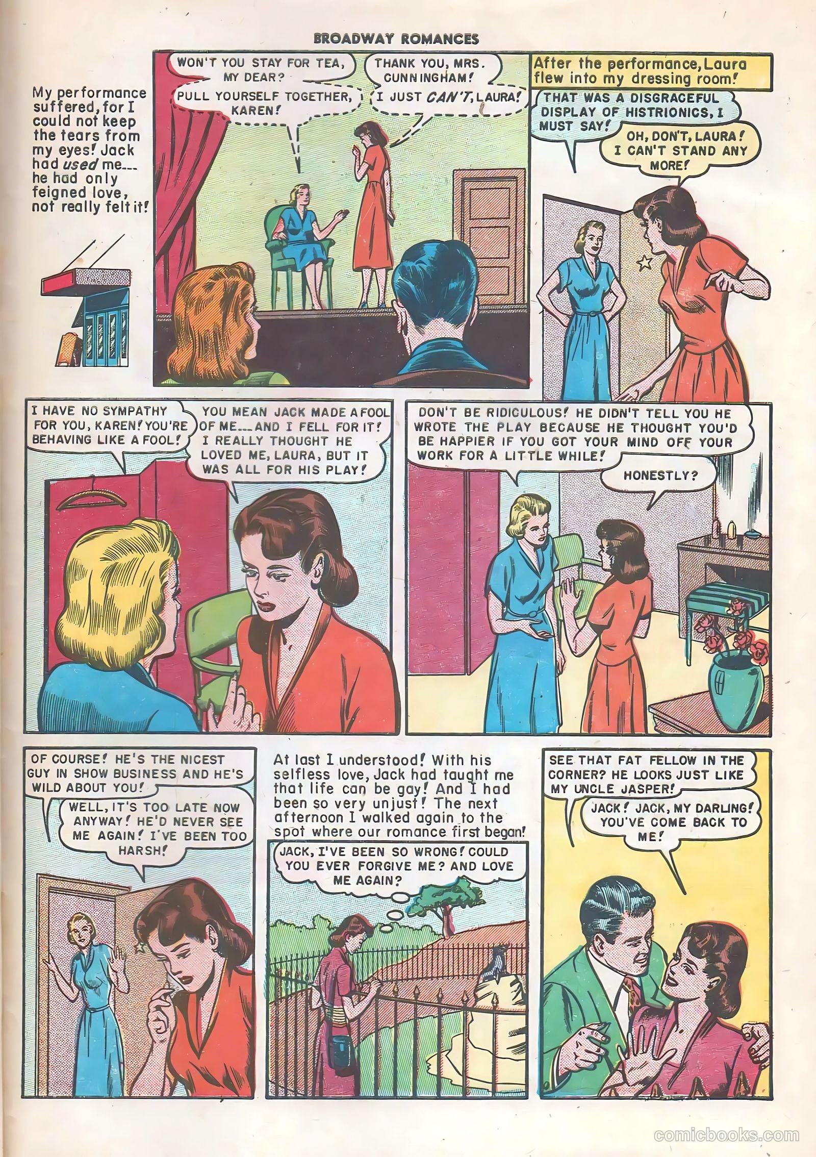 Broadway Romances #3 (1950) — page 33 of 36