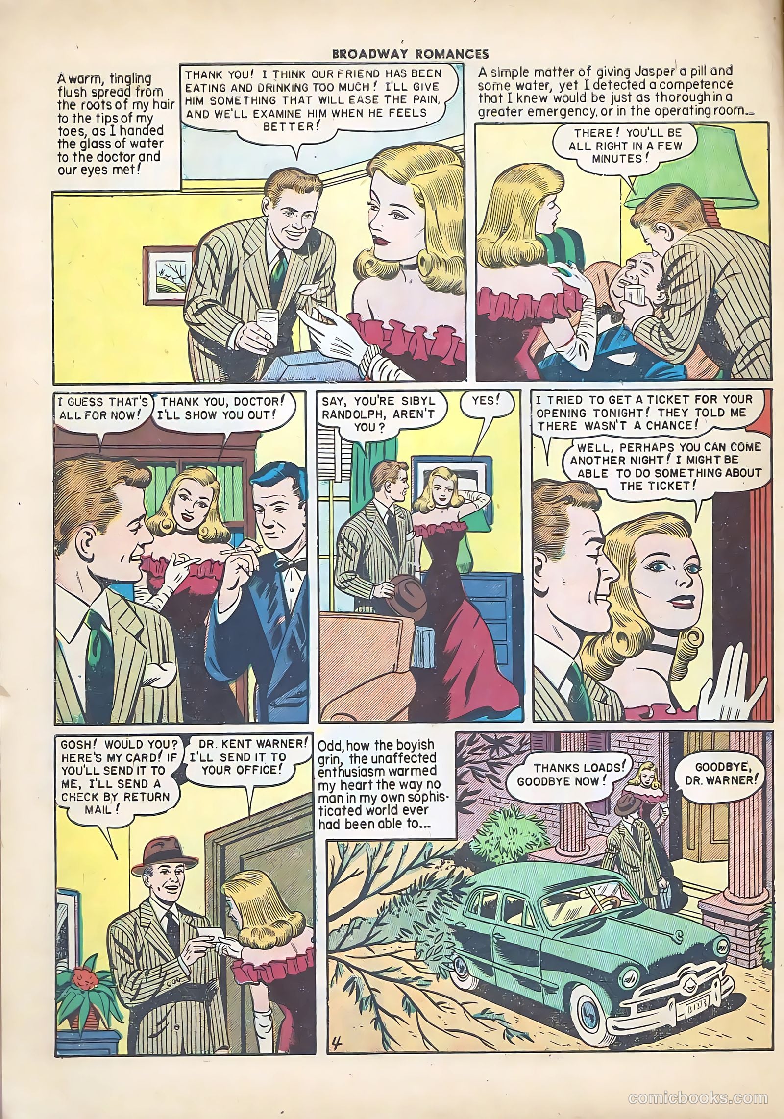 Broadway Romances #4 (1950) — page 6 of 36