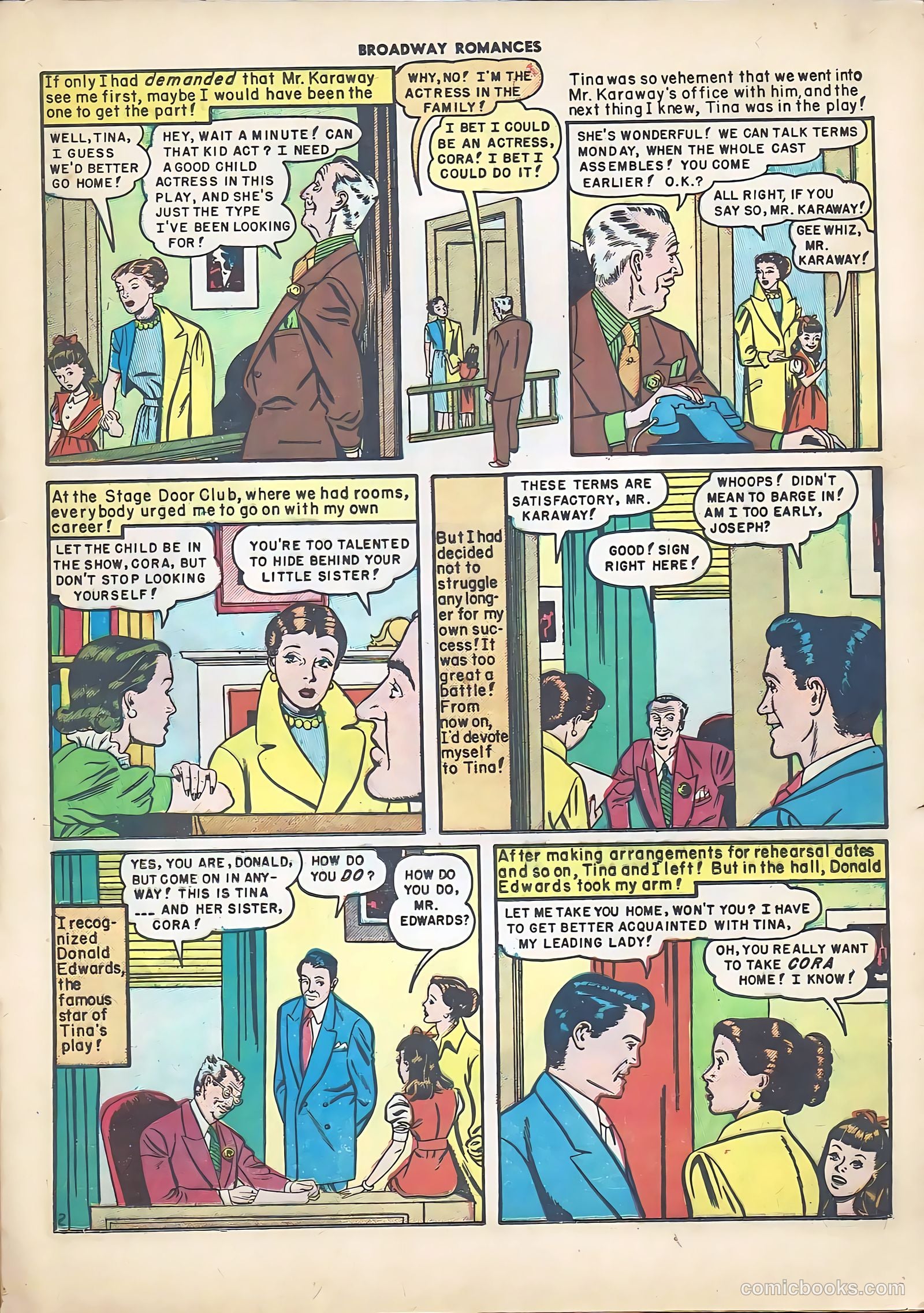 Broadway Romances #4 (1950) — page 13 of 36