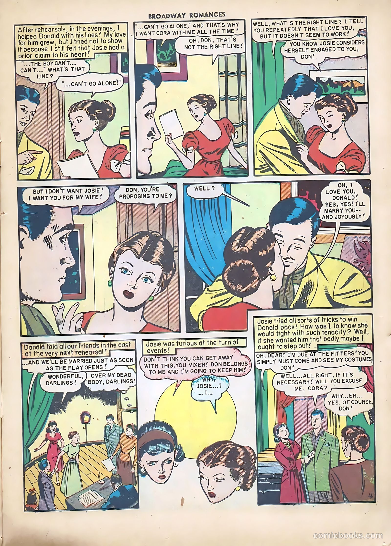 Broadway Romances #4 (1950) — page 15 of 36