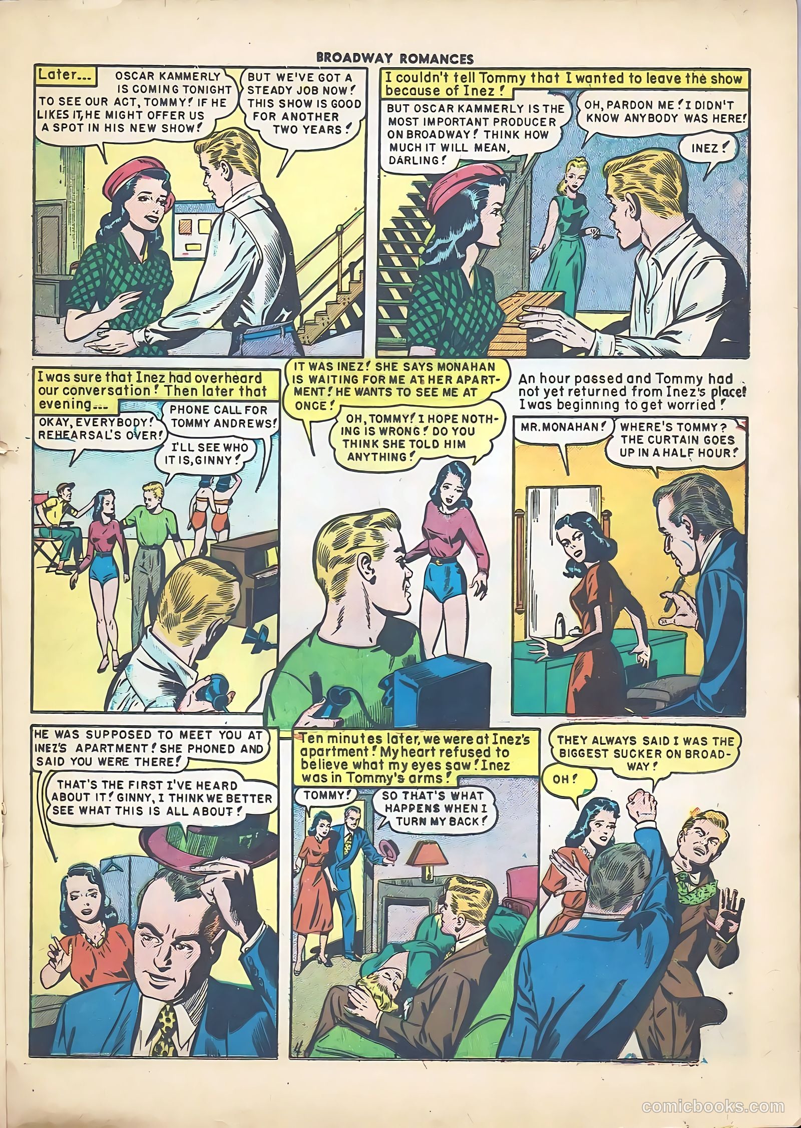 Broadway Romances #4 (1950) — page 21 of 36