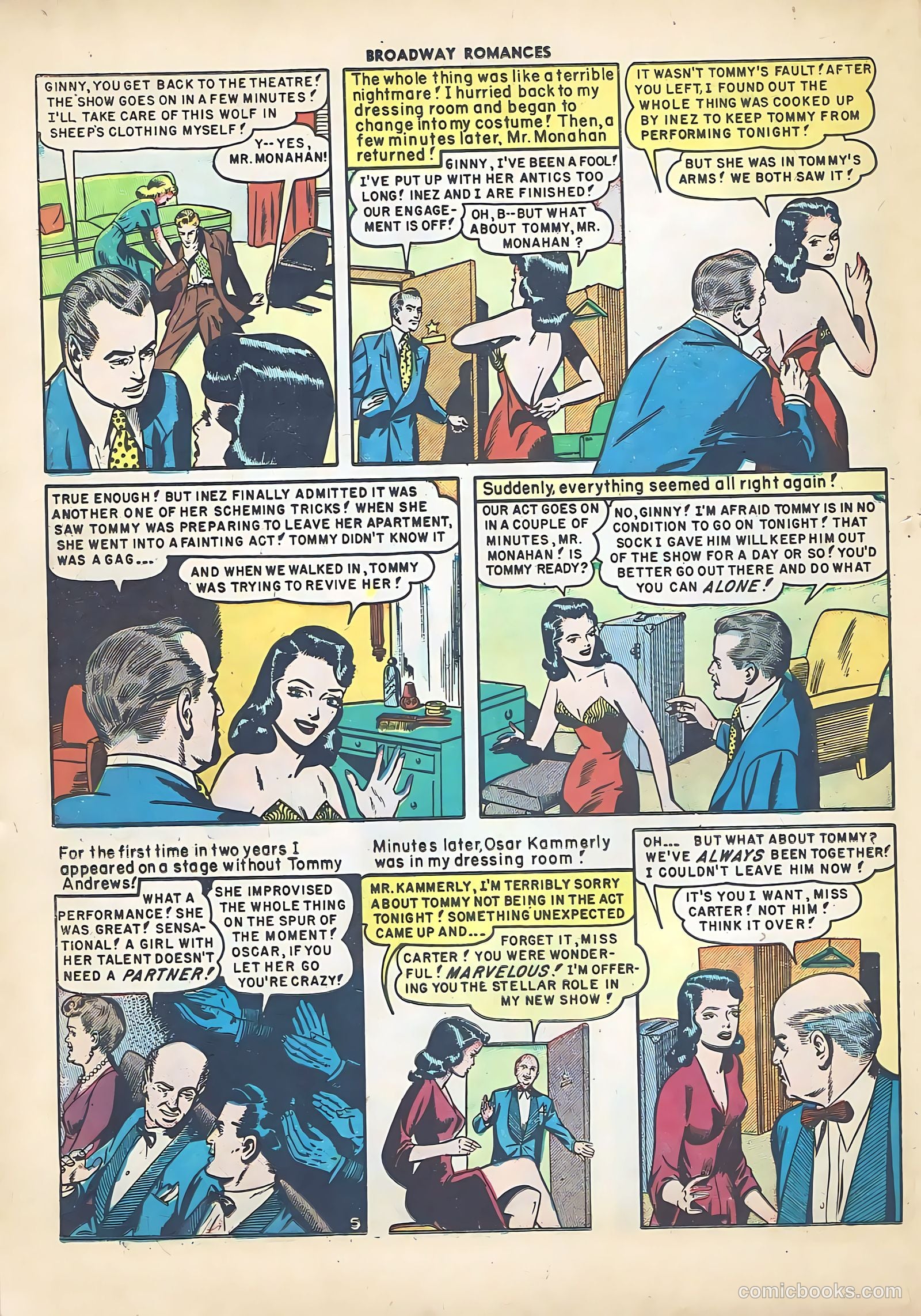 Broadway Romances #4 (1950) — page 22 of 36