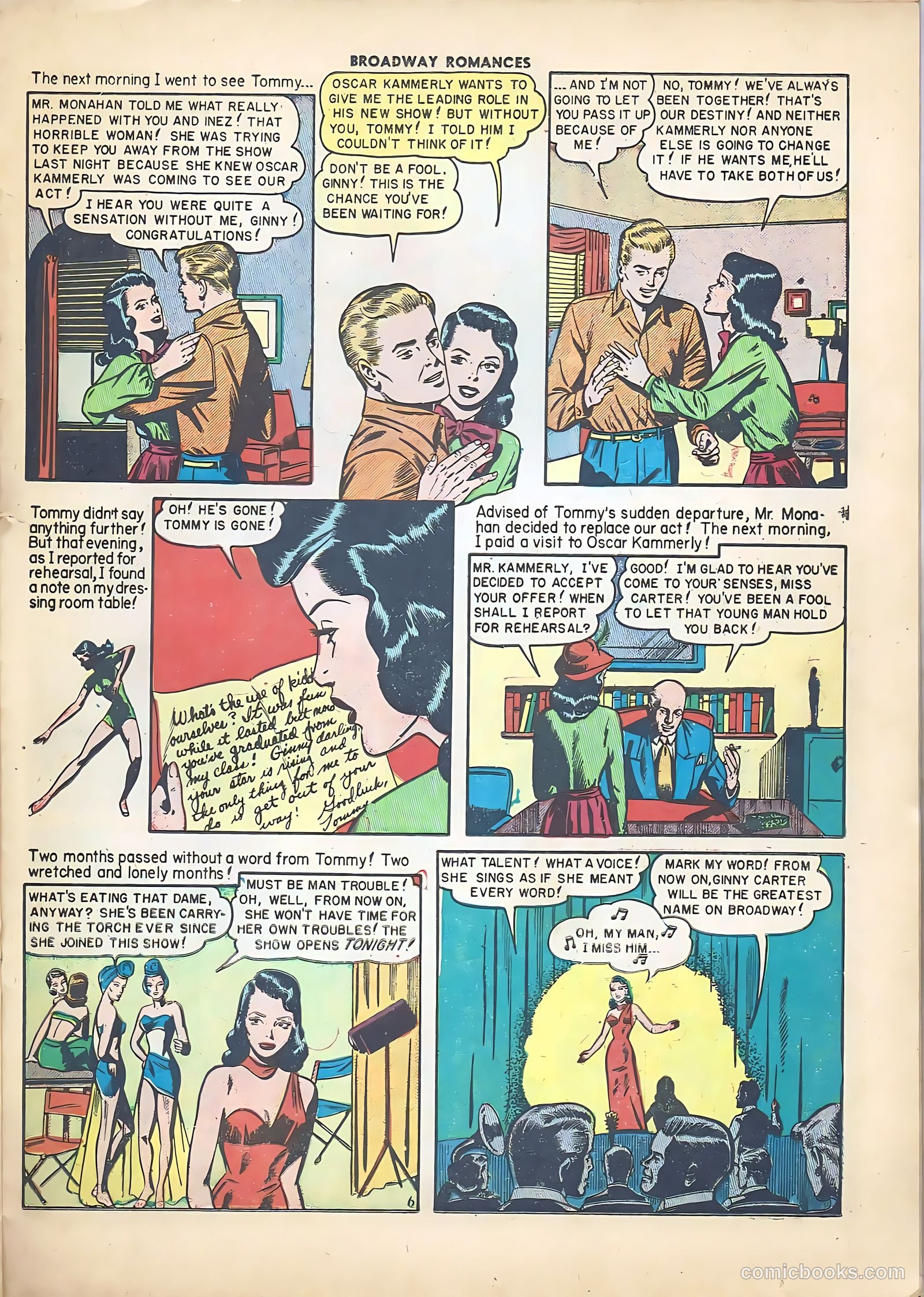 Broadway Romances #4 (1950) — page 23 of 36